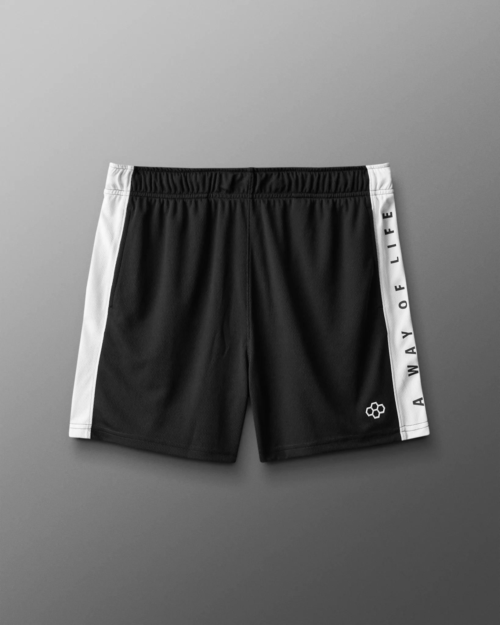 RUDIS 5" Panel Mesh Short - Black/White