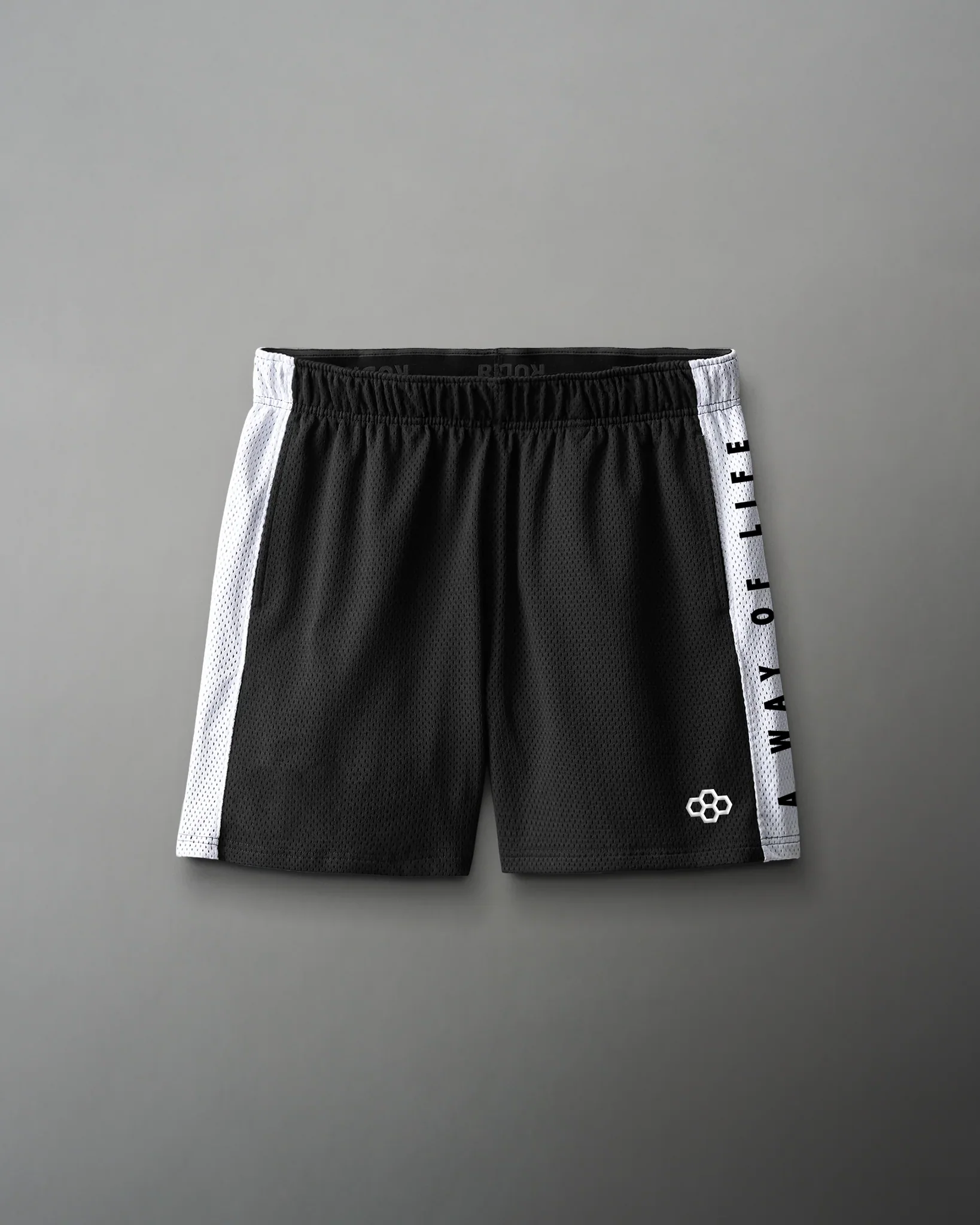 RUDIS 5" Panel Mesh Short - Black/White