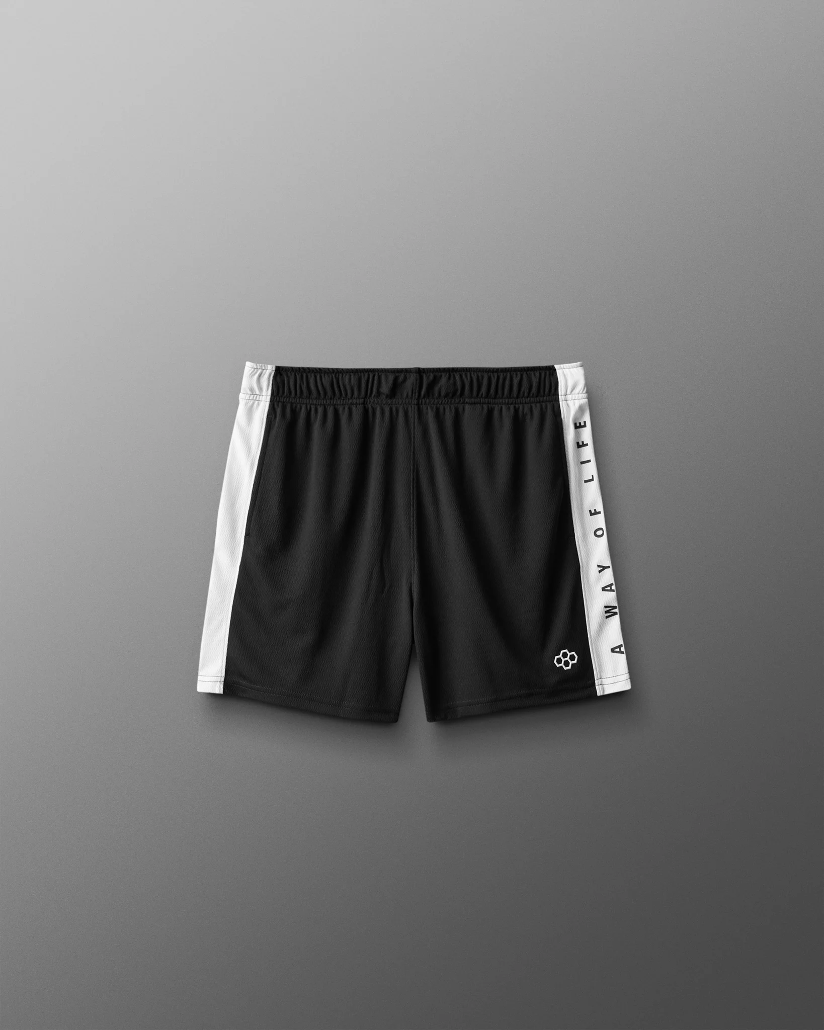 RUDIS 5" Youth Panel Mesh Short - Black/White