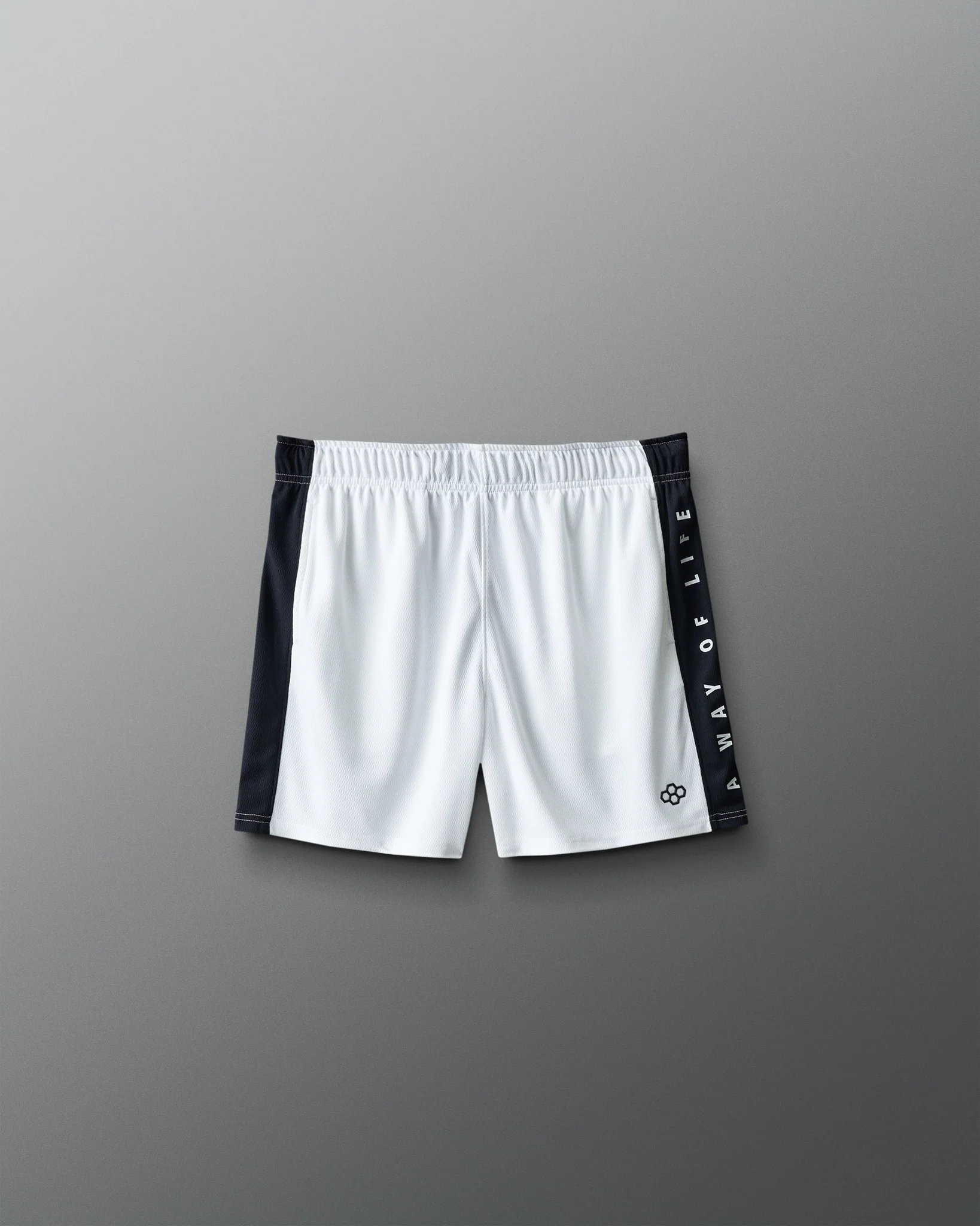 RUDIS 5" Youth Panel Mesh Short - White/Black