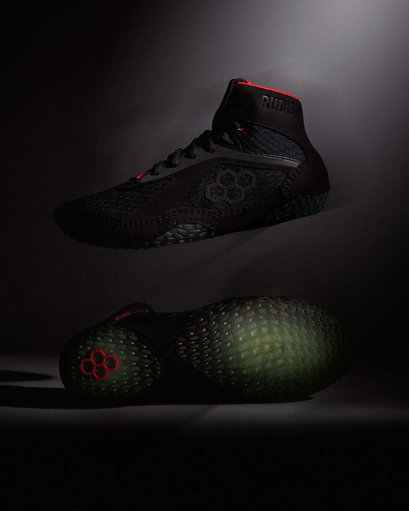 RUDIS Alpha 2.0 Adult Wrestling Shoes - Phantom Black - Image 2