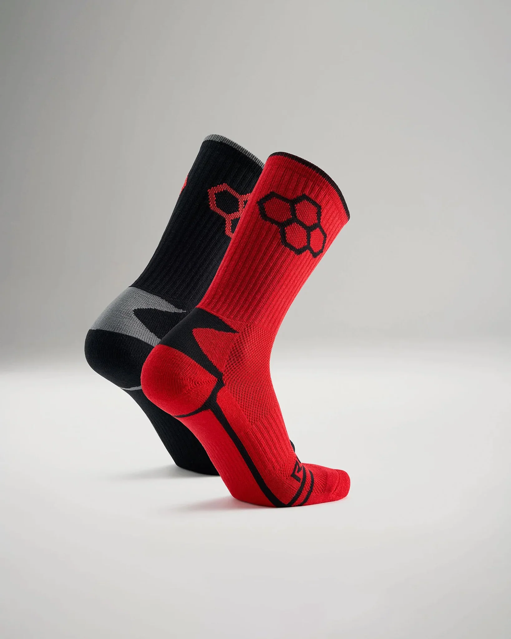 RUDIS Black/Red Knit Essential Socks (2 Pair) - Image 2