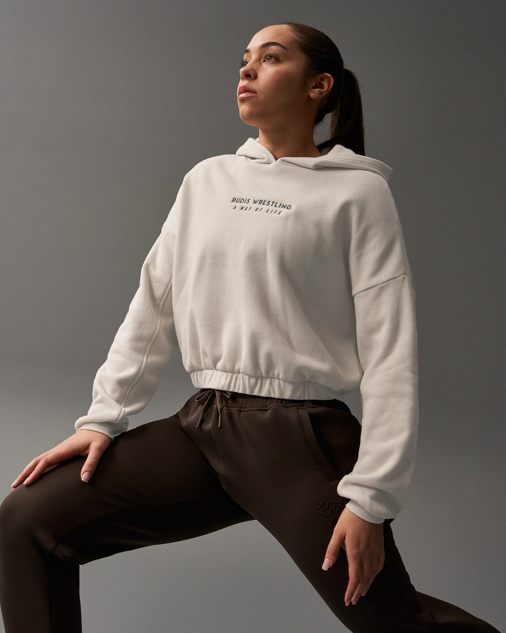 RUDIS Cinched Women's Crop Hoodie - Image 4