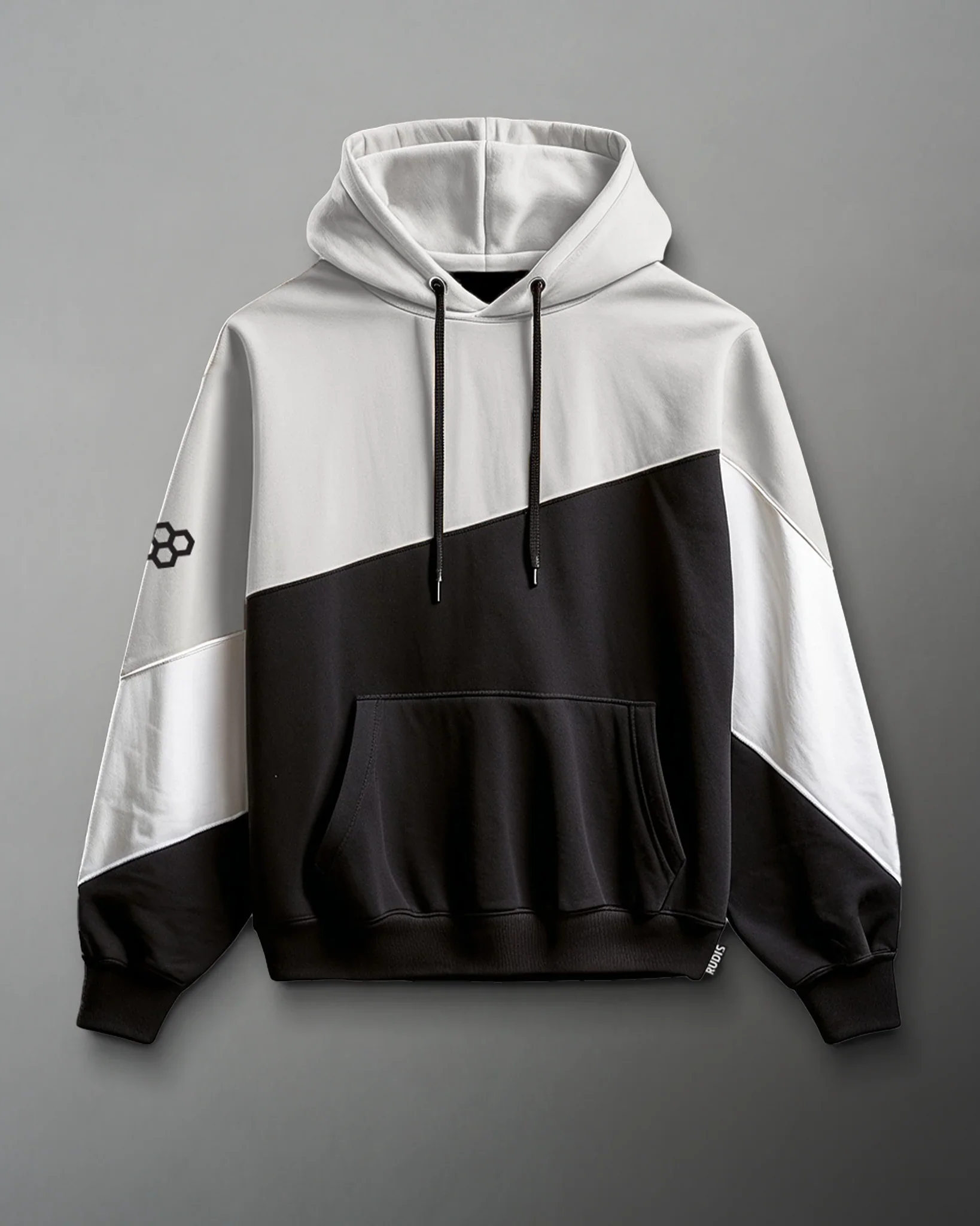 RUDIS Colorblock Youth Hoodie - Black/Lunar