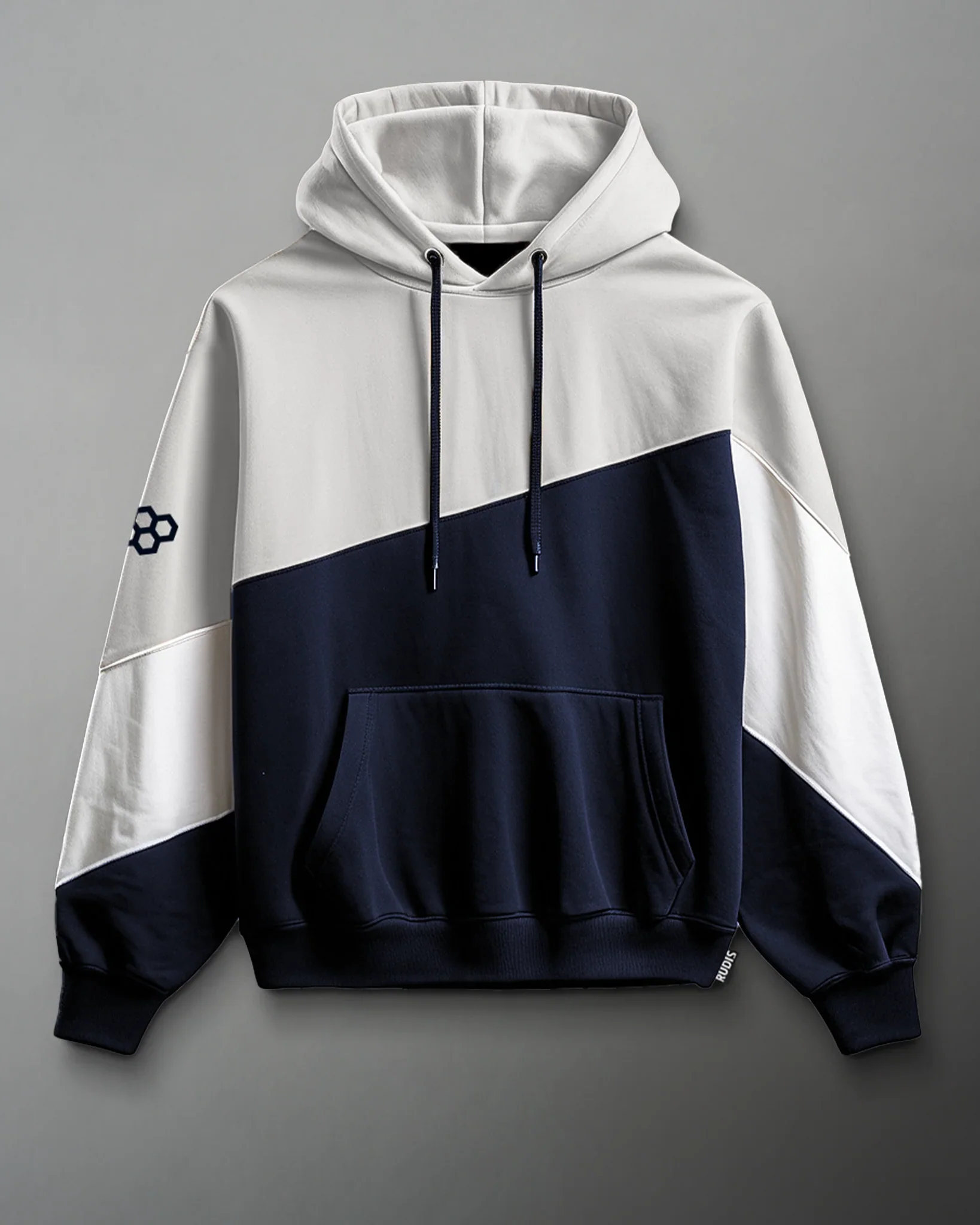 RUDIS Colorblock Youth Hoodie - Navy/Lunar