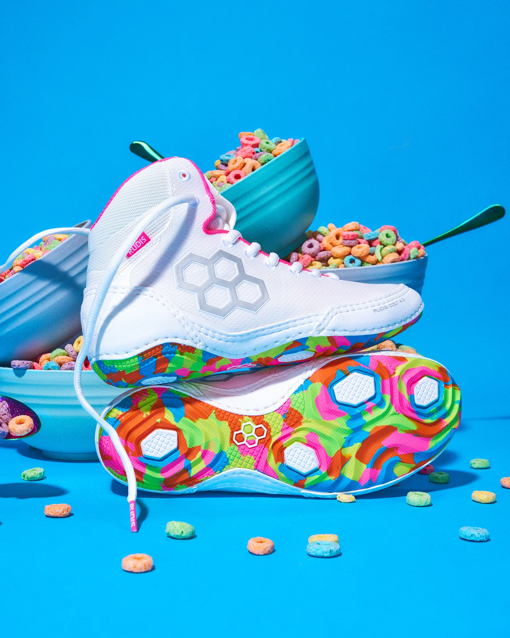 RUDIS Colt 4.0 Adult Wrestling Shoes - Neon Cereal Milk