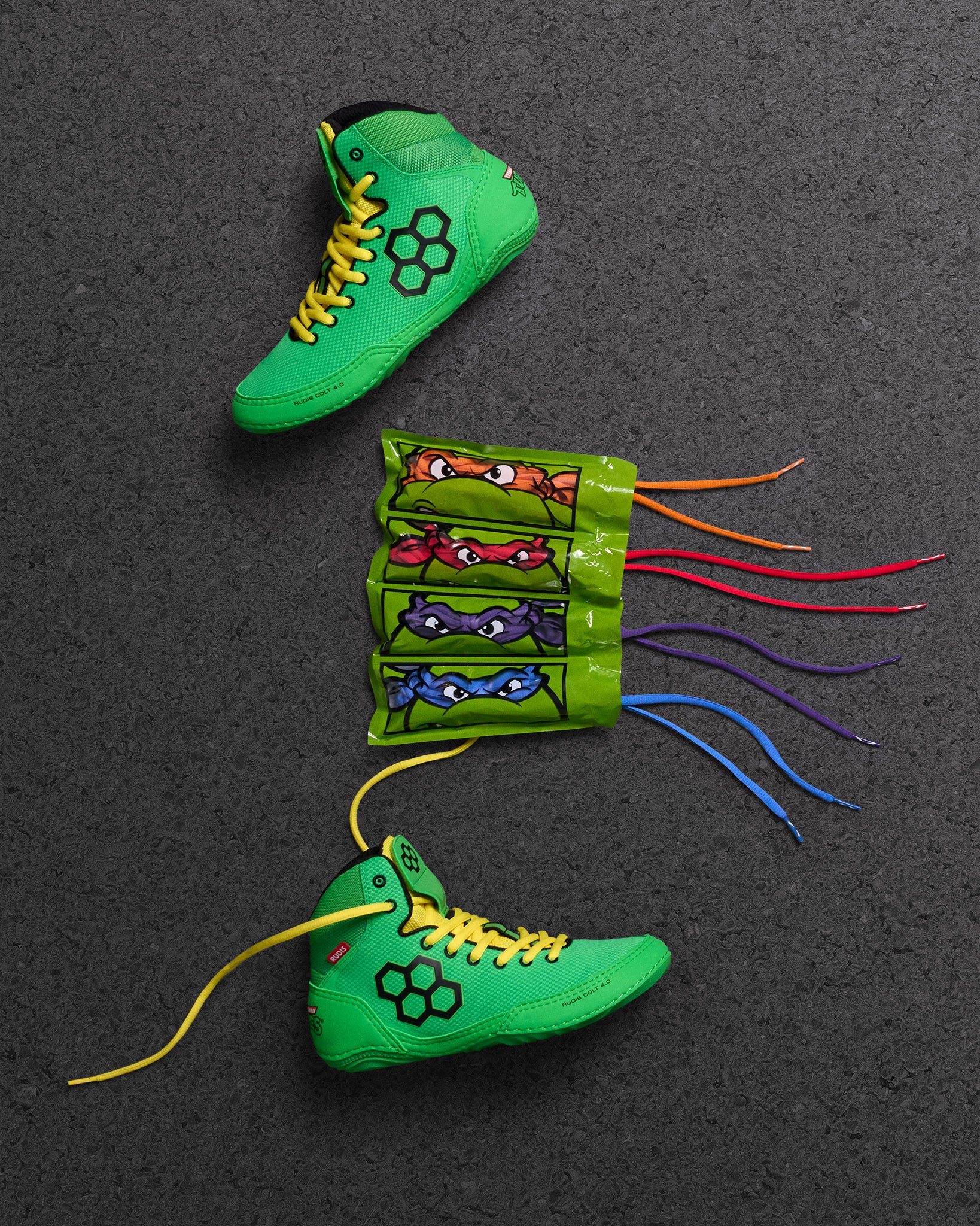 RUDIS Colt 4.0 Adult Wrestling Shoes - Ninja Turtle - Image 4