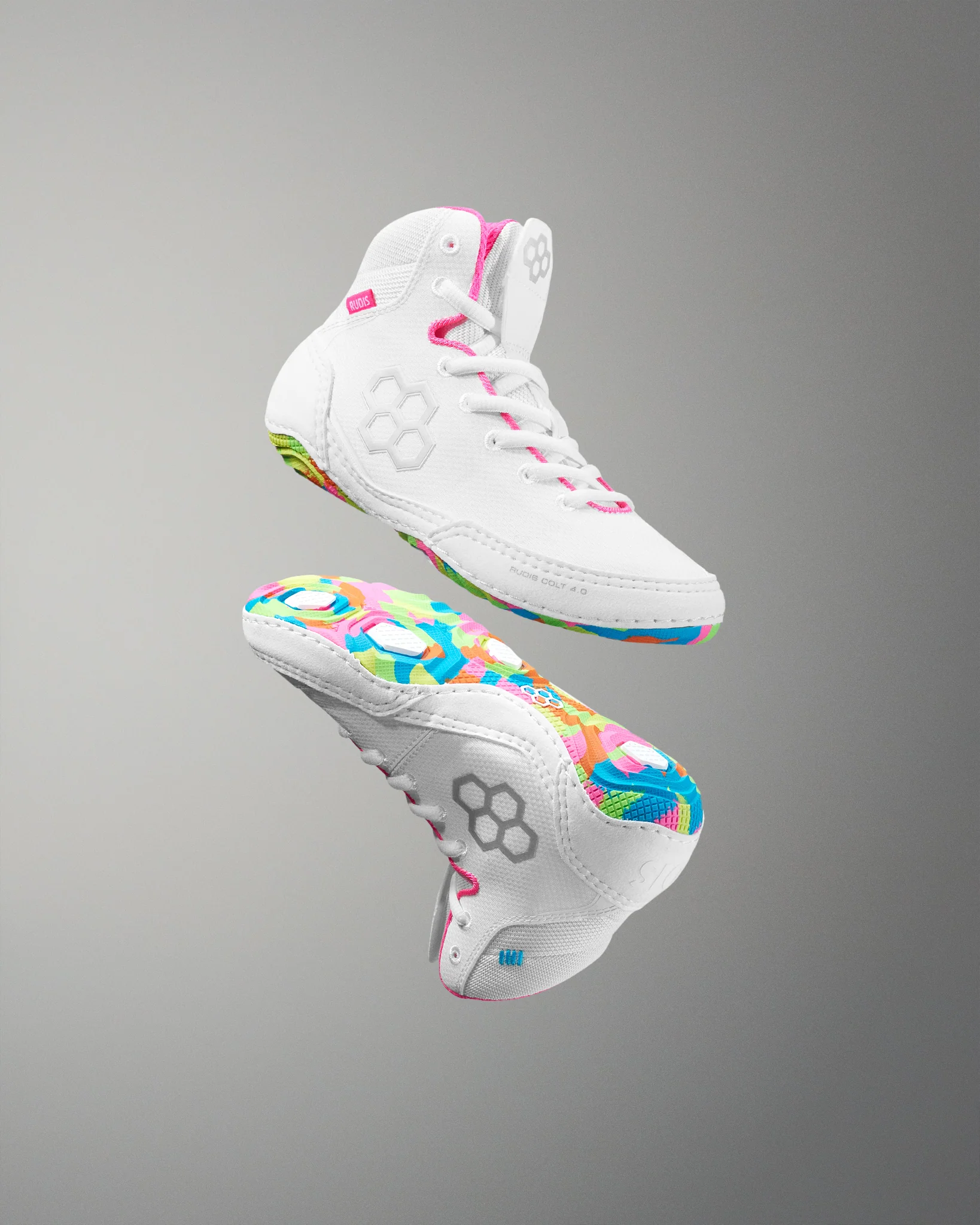 RUDIS Colt 4.0 Youth Wrestling Shoes - Neon Cereal Milk - Image 2