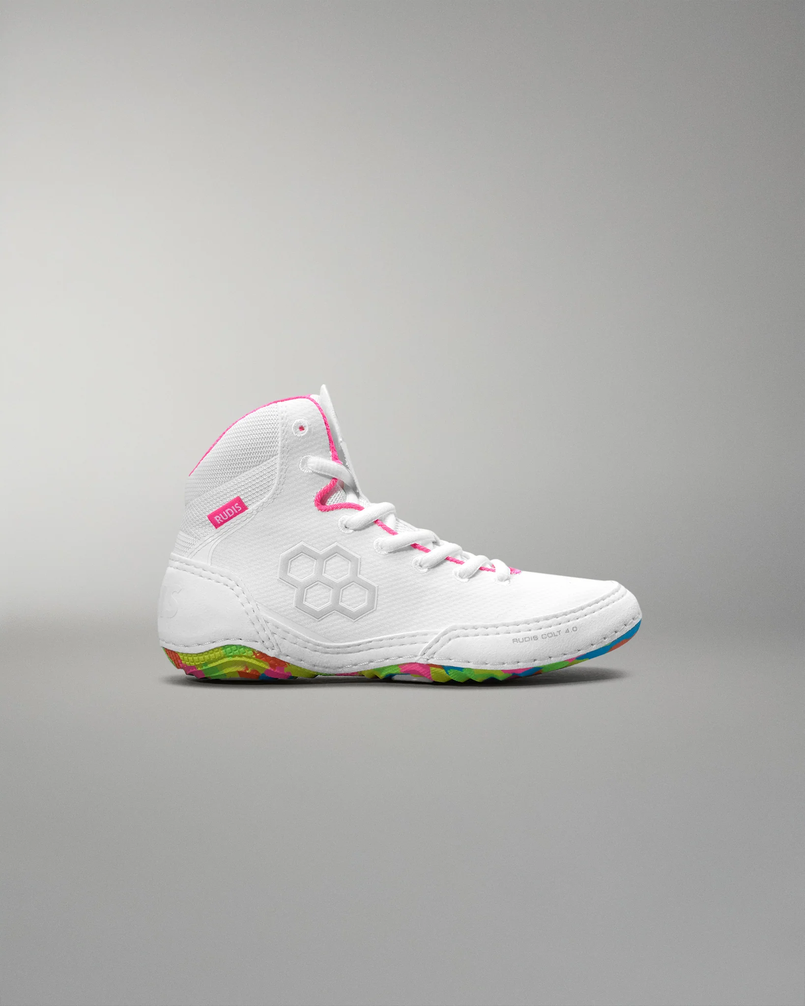 RUDIS Colt 4.0 Youth Wrestling Shoes - Neon Cereal Milk - Image 3