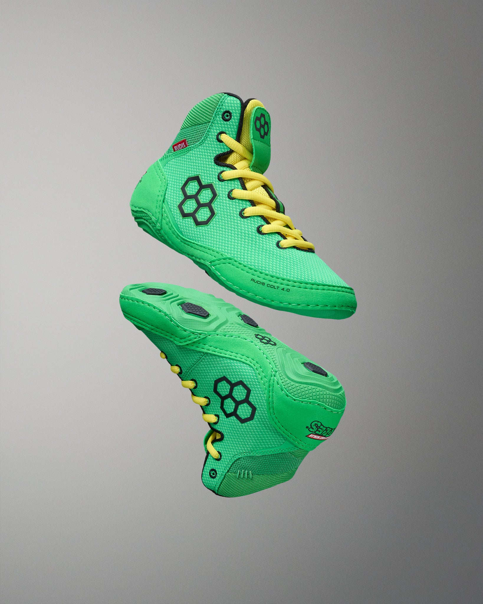 RUDIS Colt 4.0 Youth Wrestling Shoes - Ninja Turtle - Image 2