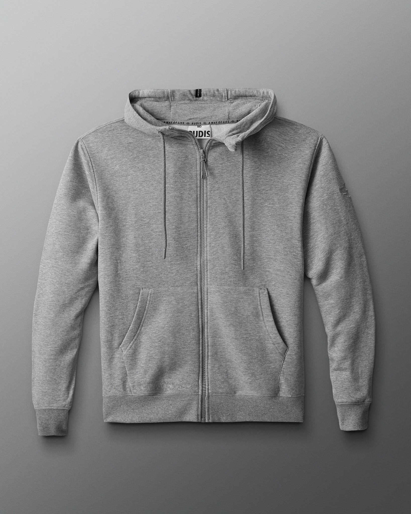 RUDIS Comfort Fleece Full Zip - Athletic Heather Gray