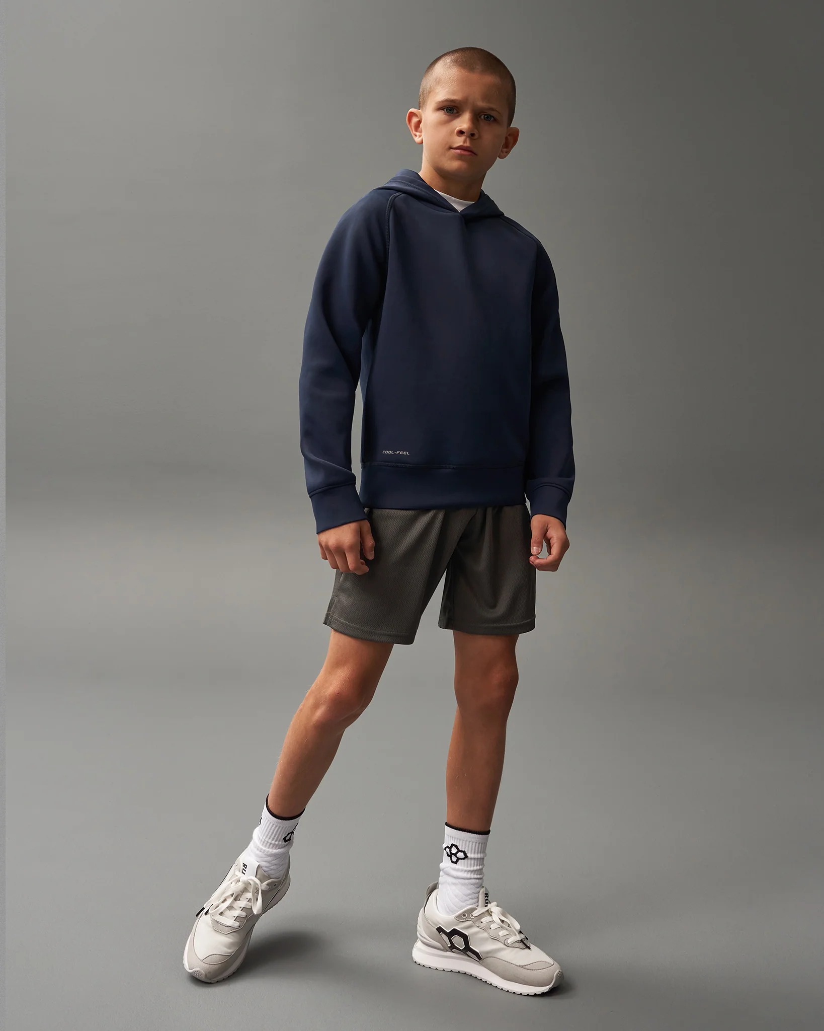 RUDIS COOL-FEEL Youth Hoodie - Navy