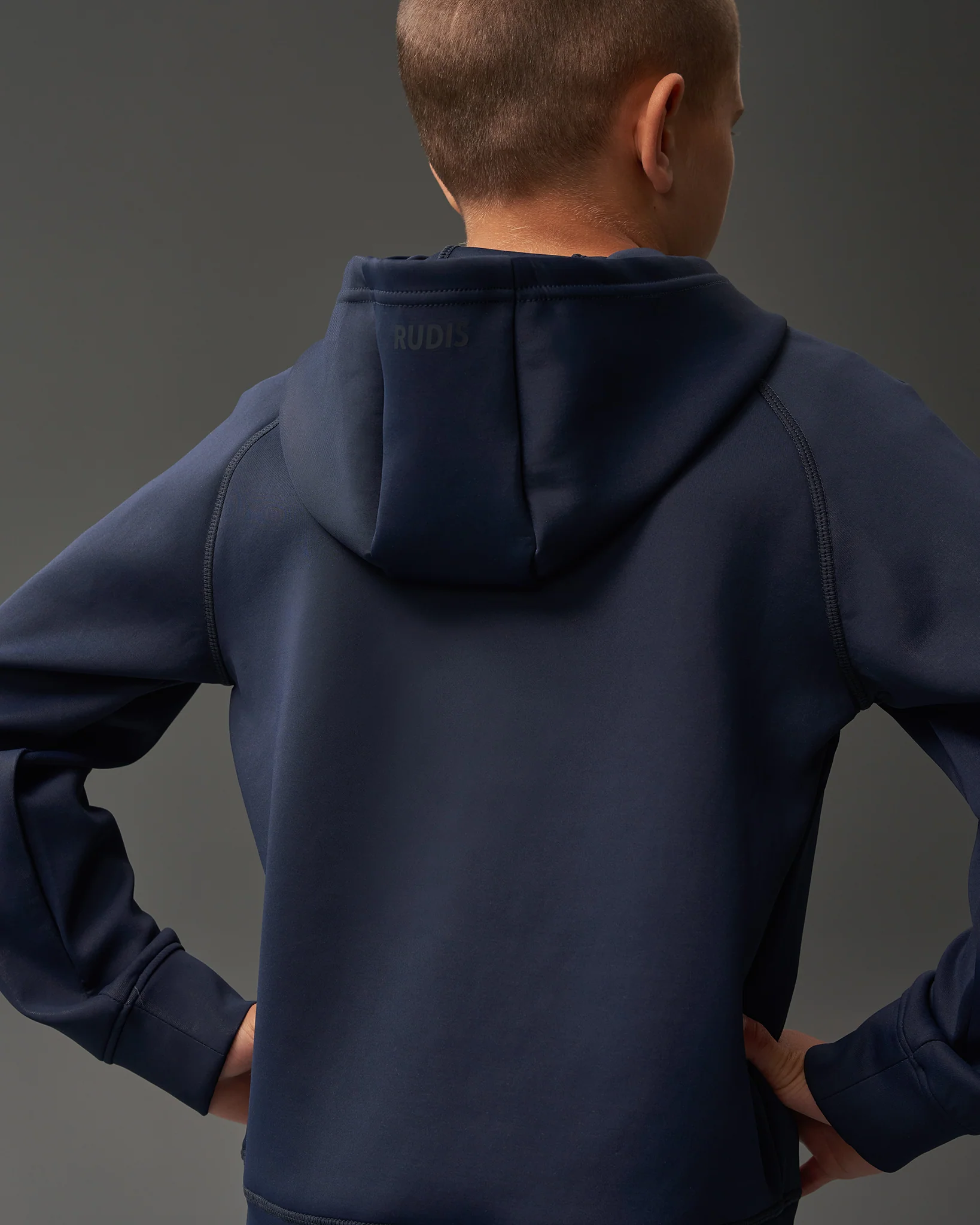 RUDIS COOL-FEEL Youth Hoodie - Navy - Image 2
