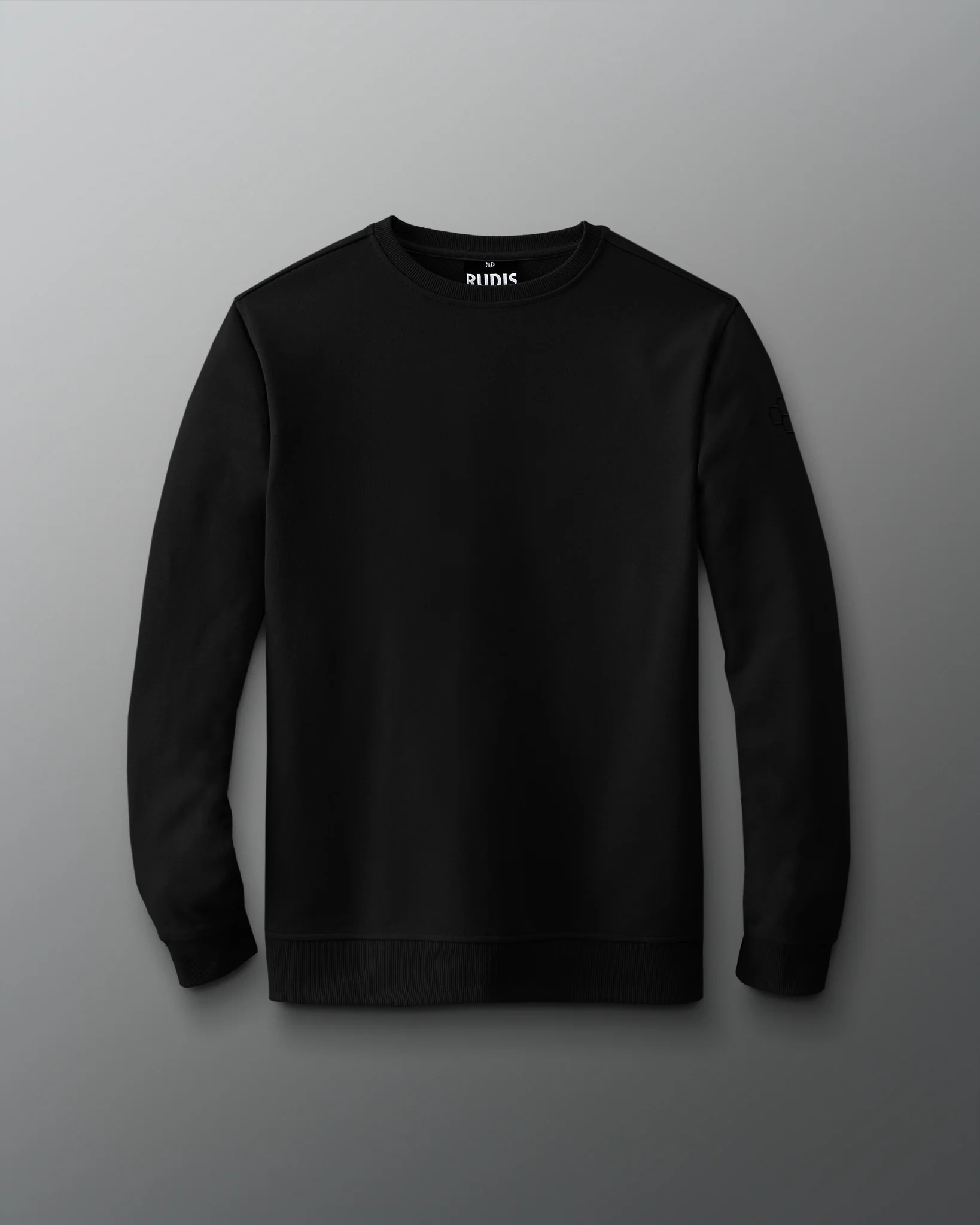 RUDIS Elite Terry Crewneck - Black - Image 3