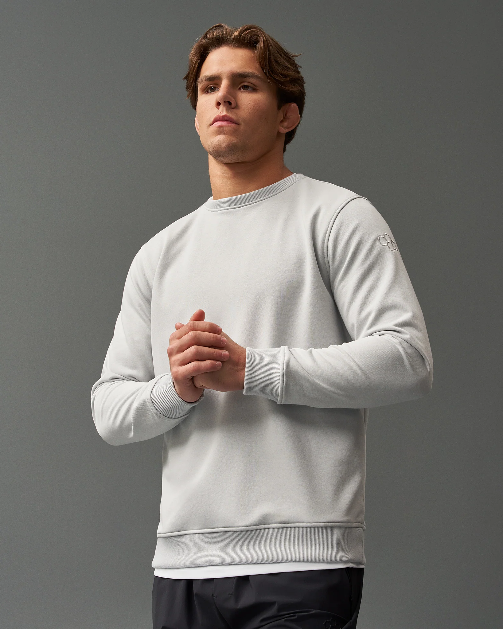 RUDIS Elite Terry Crewneck - Lunar Gray - Image 3