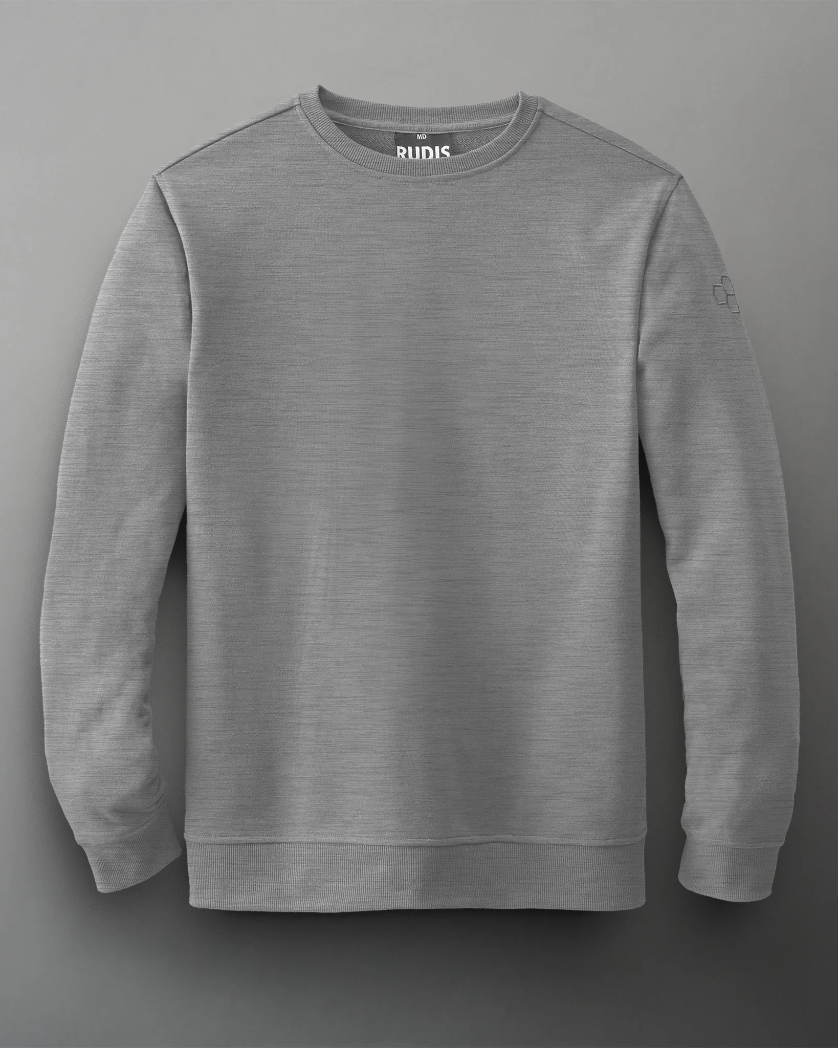 Rudis Elite Terry Youth Crewneck - Athletic Heather Gray