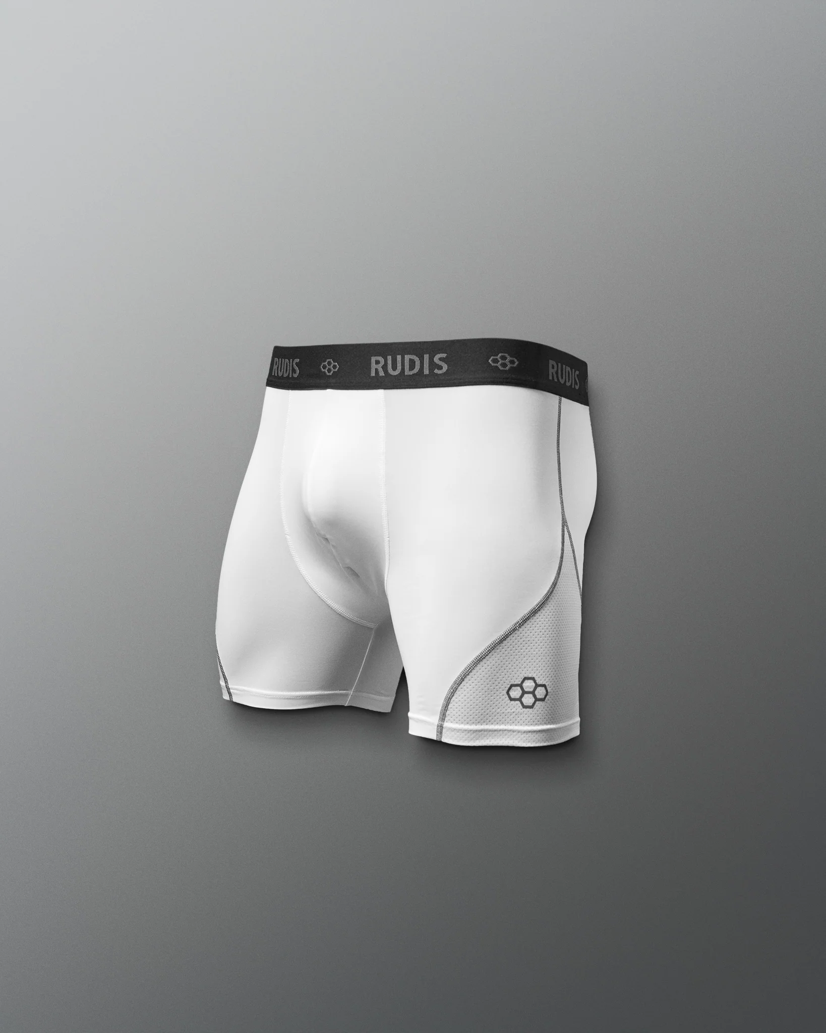 RUDIS Essential White/Gray Youth Boxer Brief