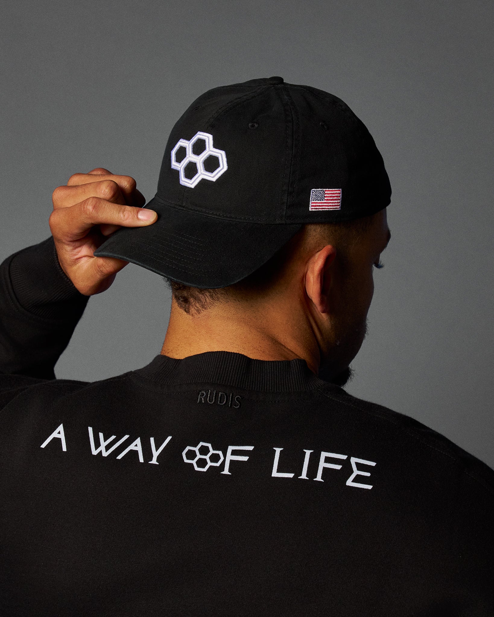 RUDIS Freestyle Unstructured Hat - Black - Image 4