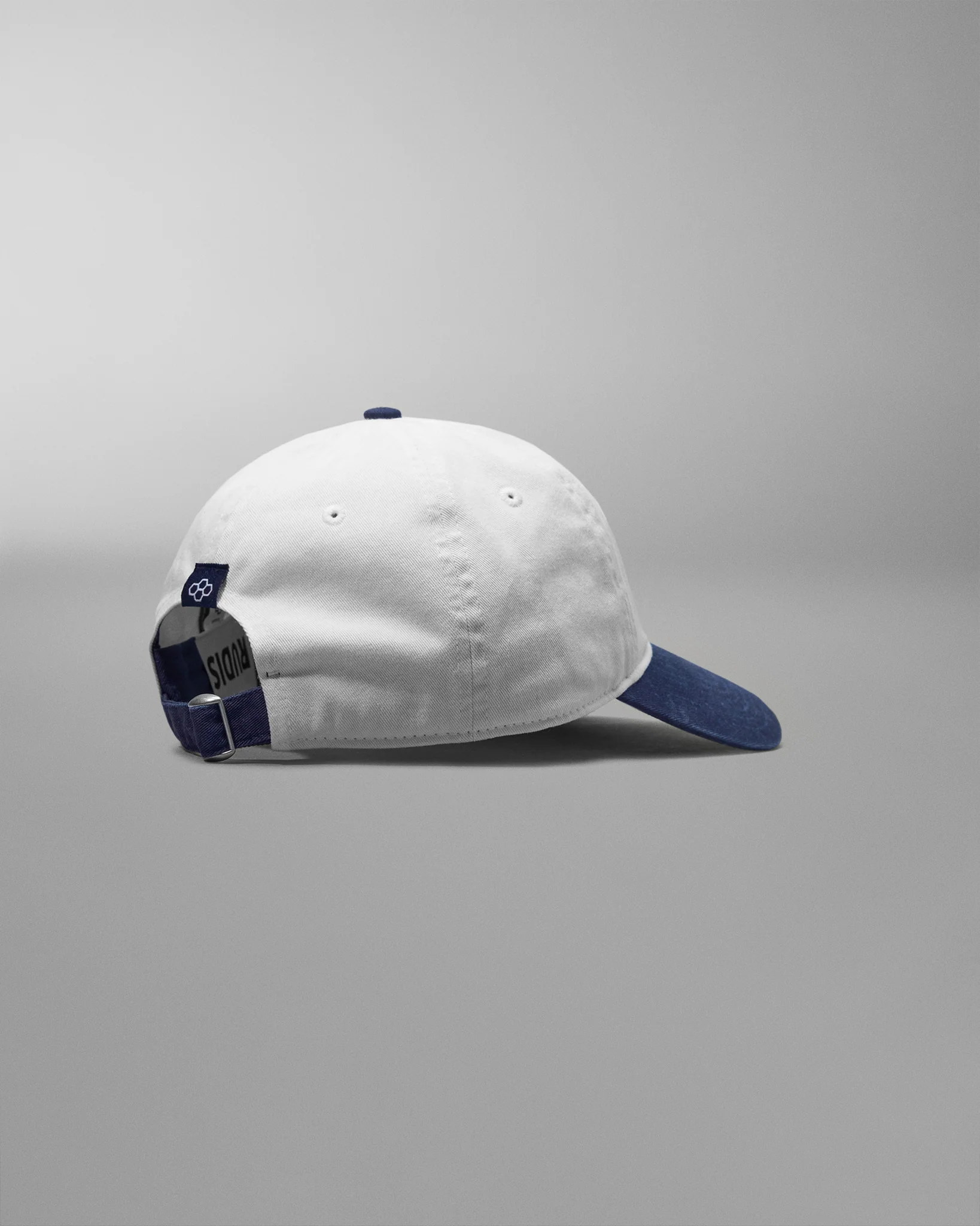 RUDIS Freestyle Unstructured Hat - White/Navy - Image 2