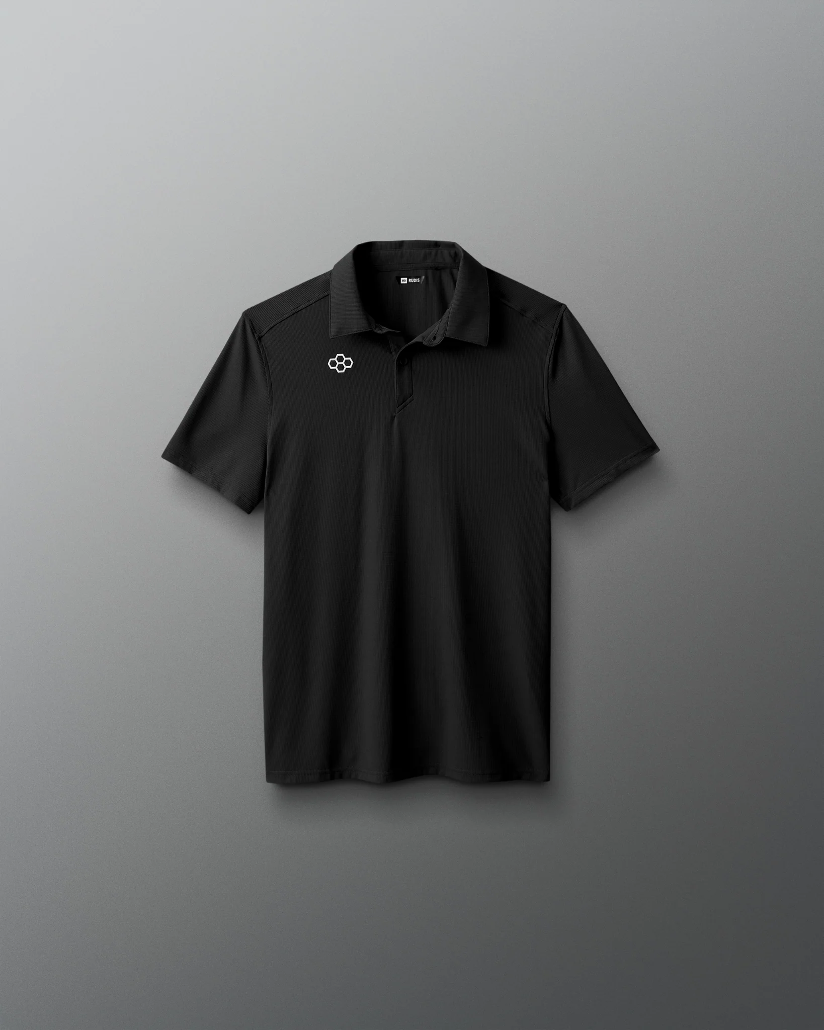 RUDIS Go-To Hex Youth Polo - Black
