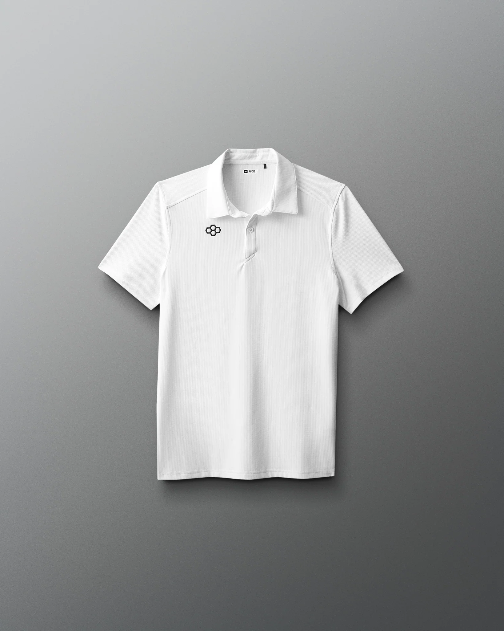 RUDIS Go-To Hex Youth Polo - White