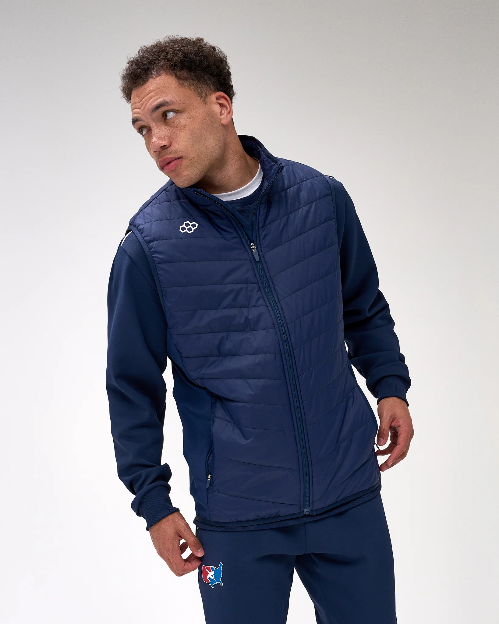 RUDIS Insulated Puffer Vest - Navy