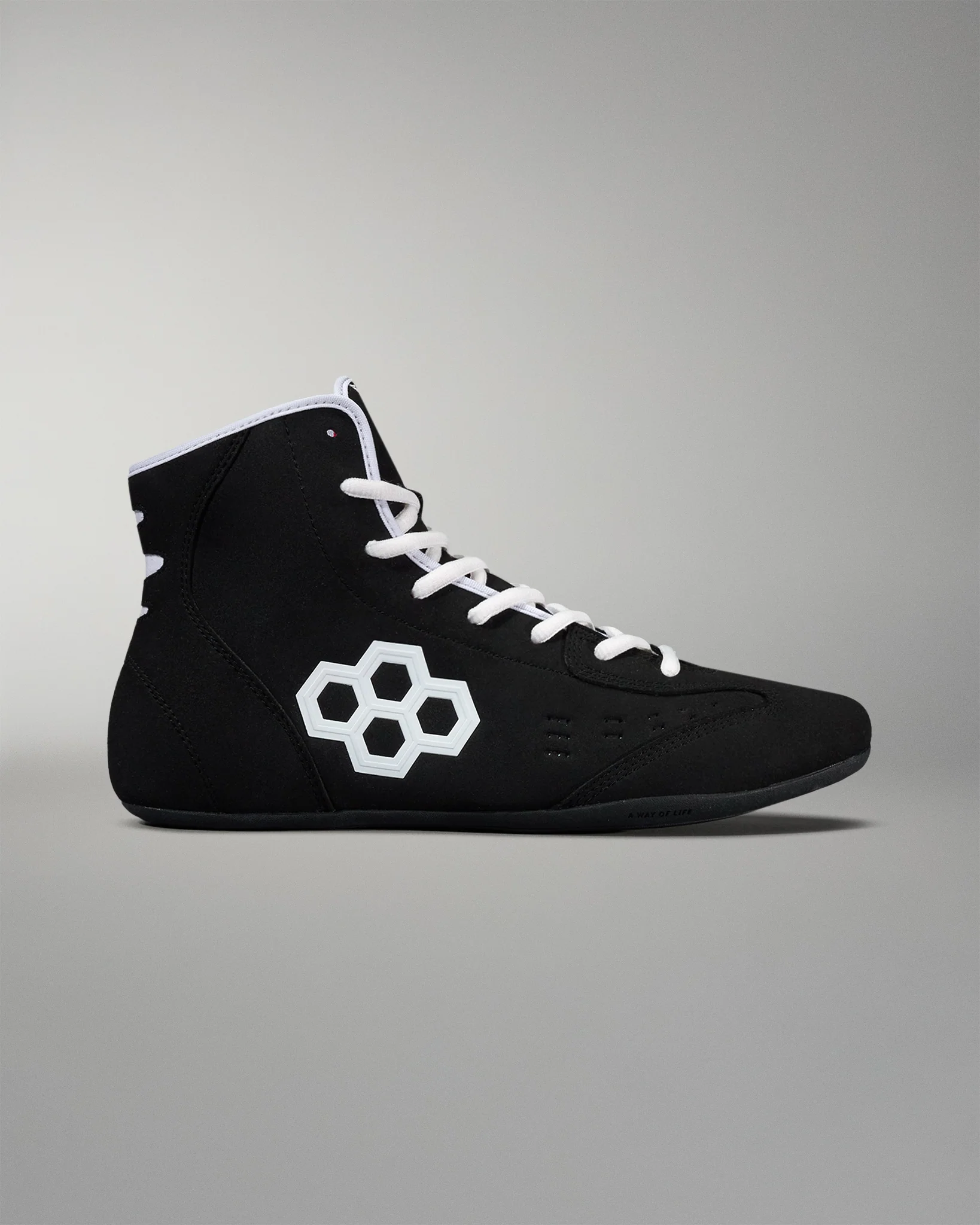 RUDIS International Adult Wrestling Shoes - Black/White - Image 3