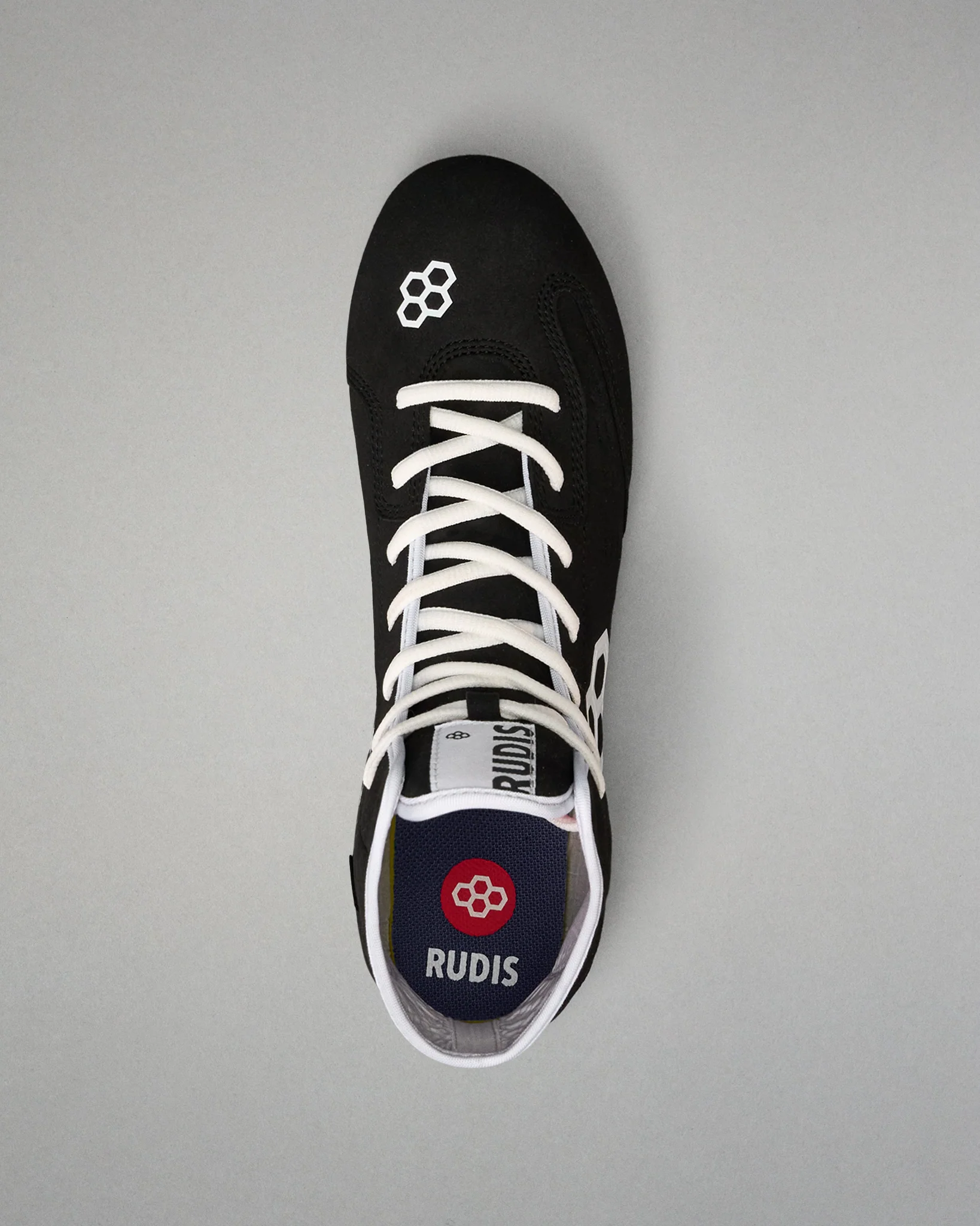 RUDIS International Adult Wrestling Shoes - Black/White - Image 7
