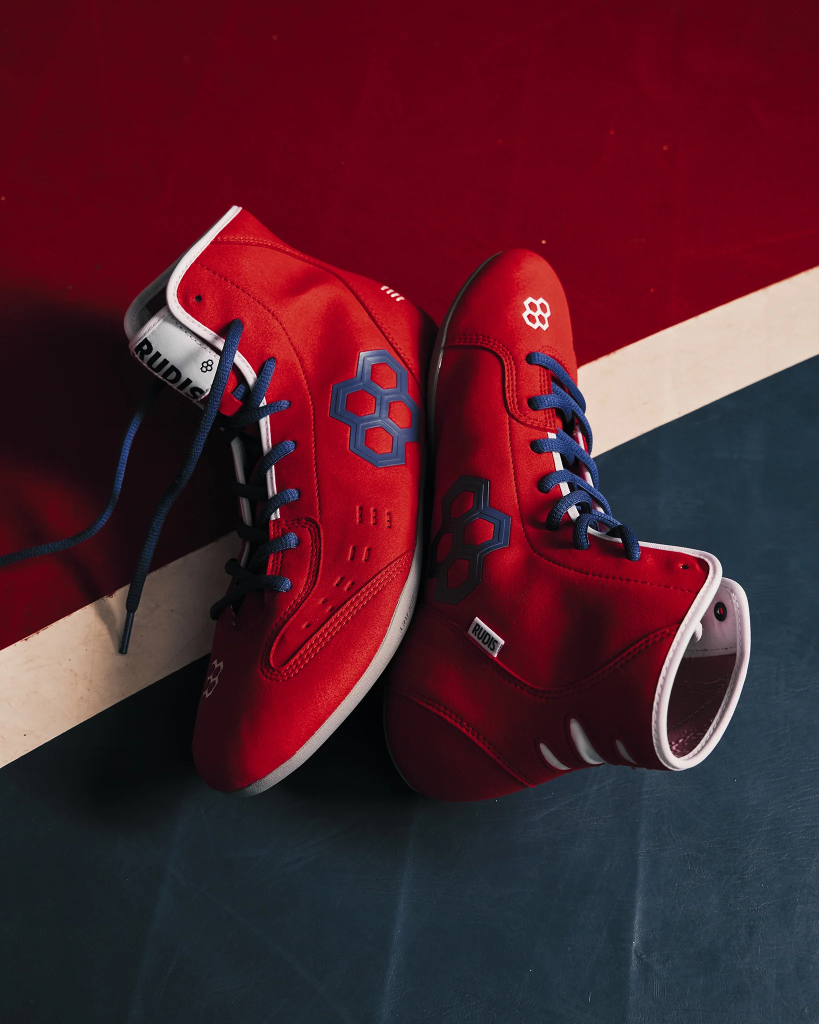 RUDIS International Adult Wrestling Shoes - Red - Image 2