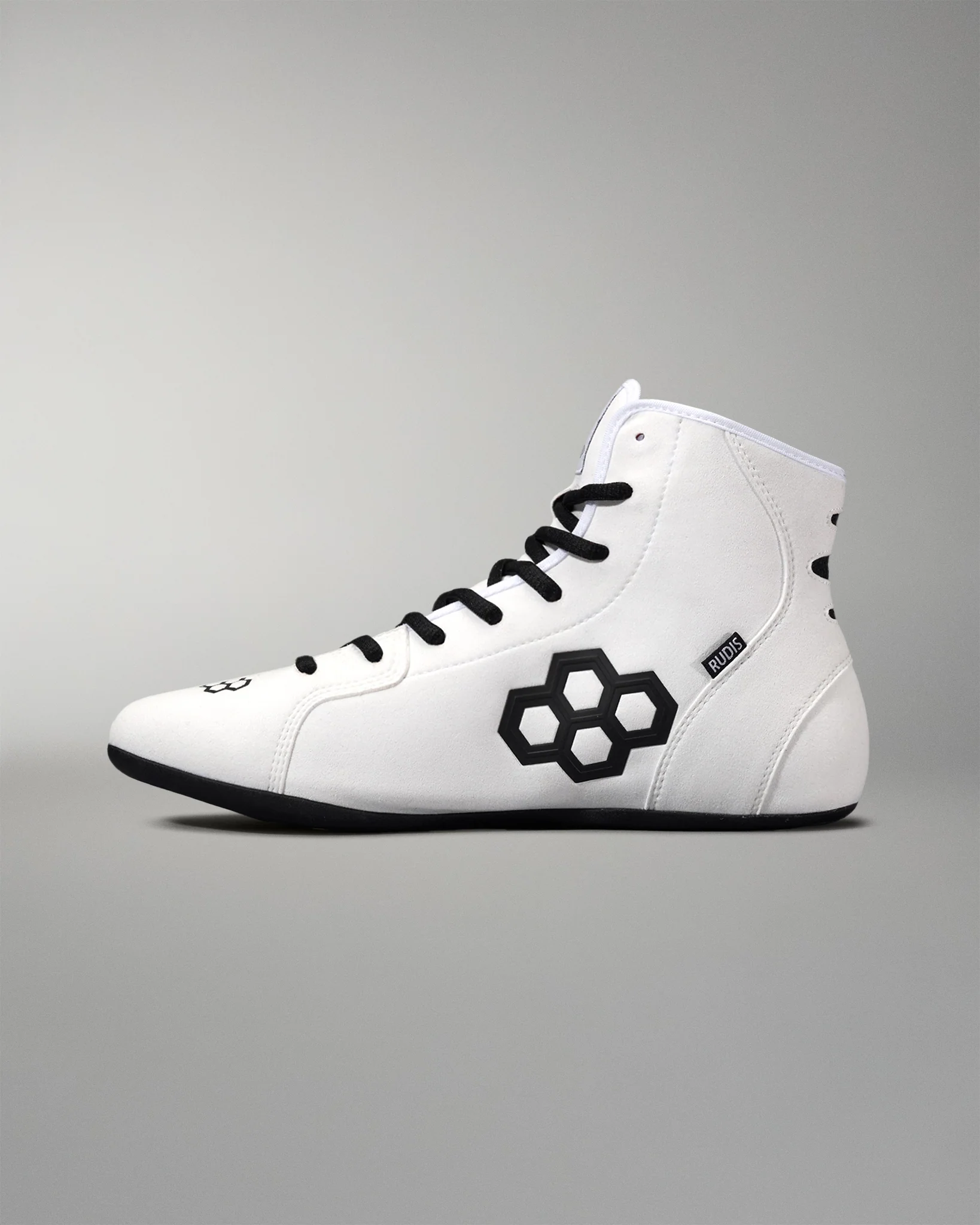 RUDIS International Adult Wrestling Shoes - White/Black - Image 4