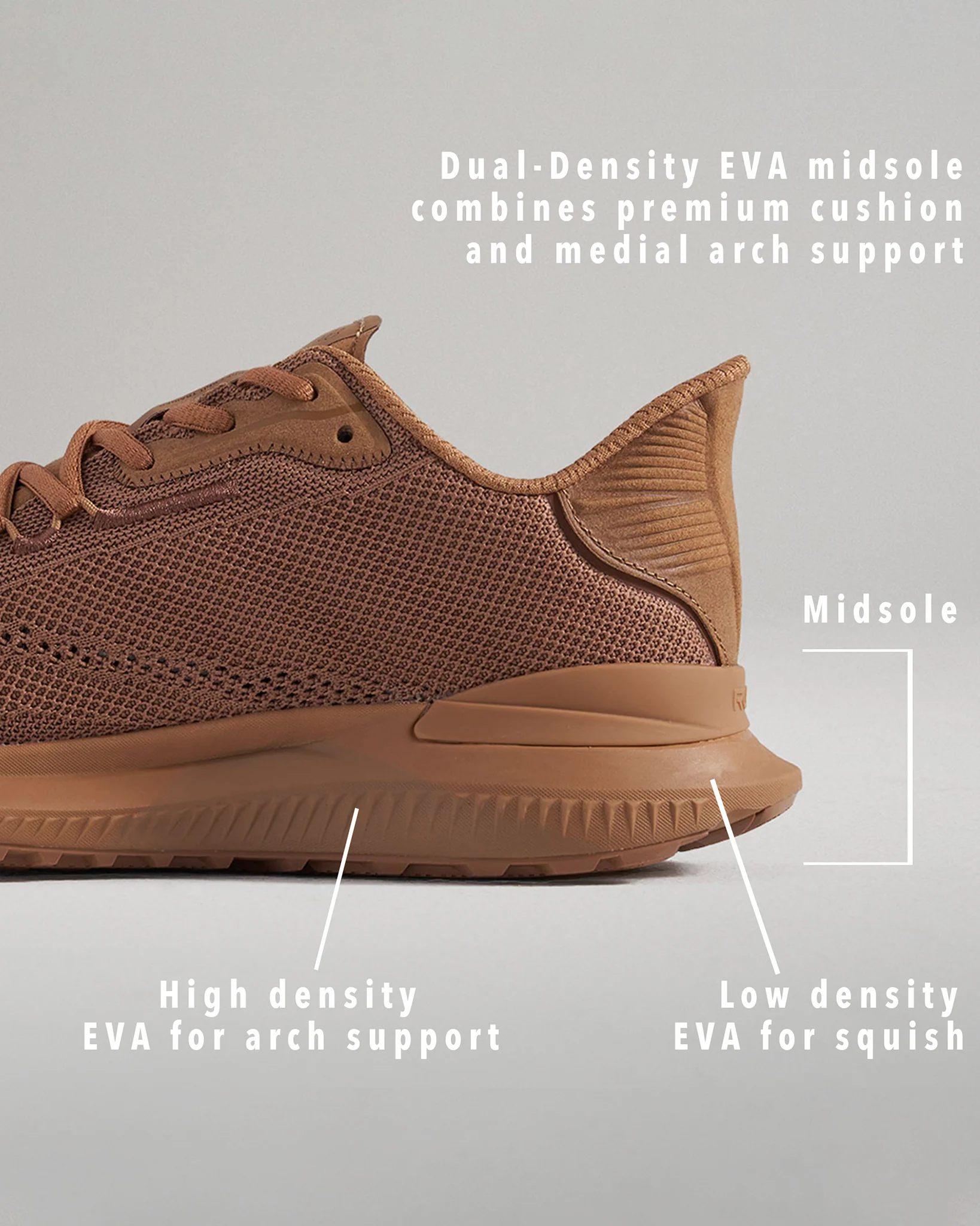 RUDIS Journey Knit Adult Training Shoes - Camel - Image 9