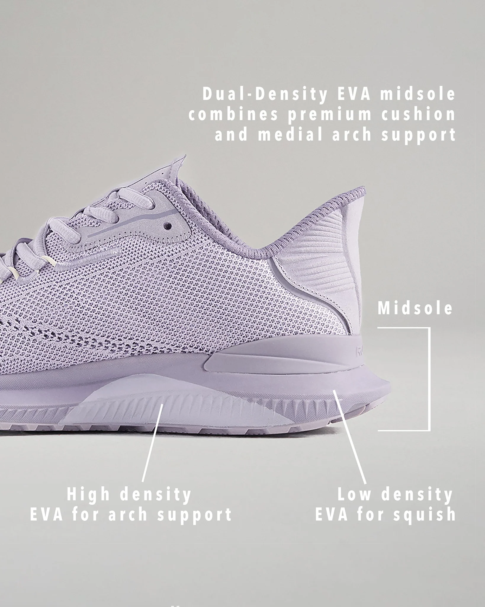 RUDIS Journey Knit Adult Training Shoes - Lavender - Image 9