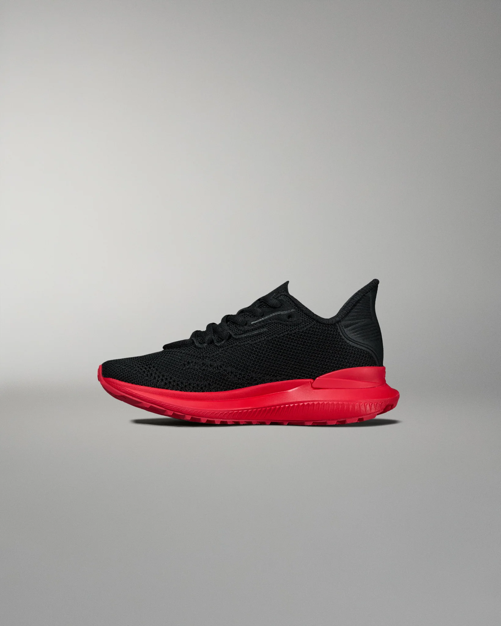 RUDIS Journey Knit Youth Training Shoes - Black/Red - Image 3