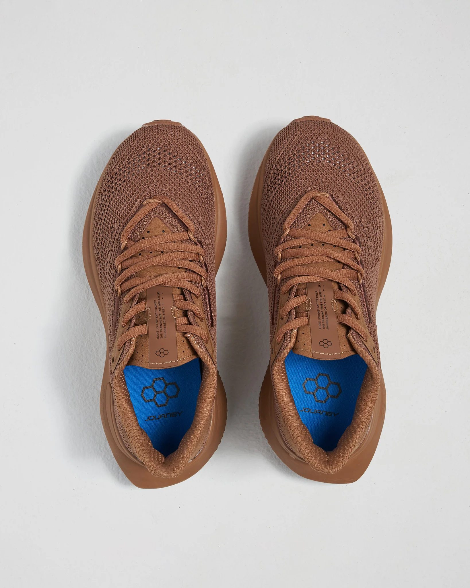 RUDIS Journey Knit Youth Training Shoes - Camel - Image 5