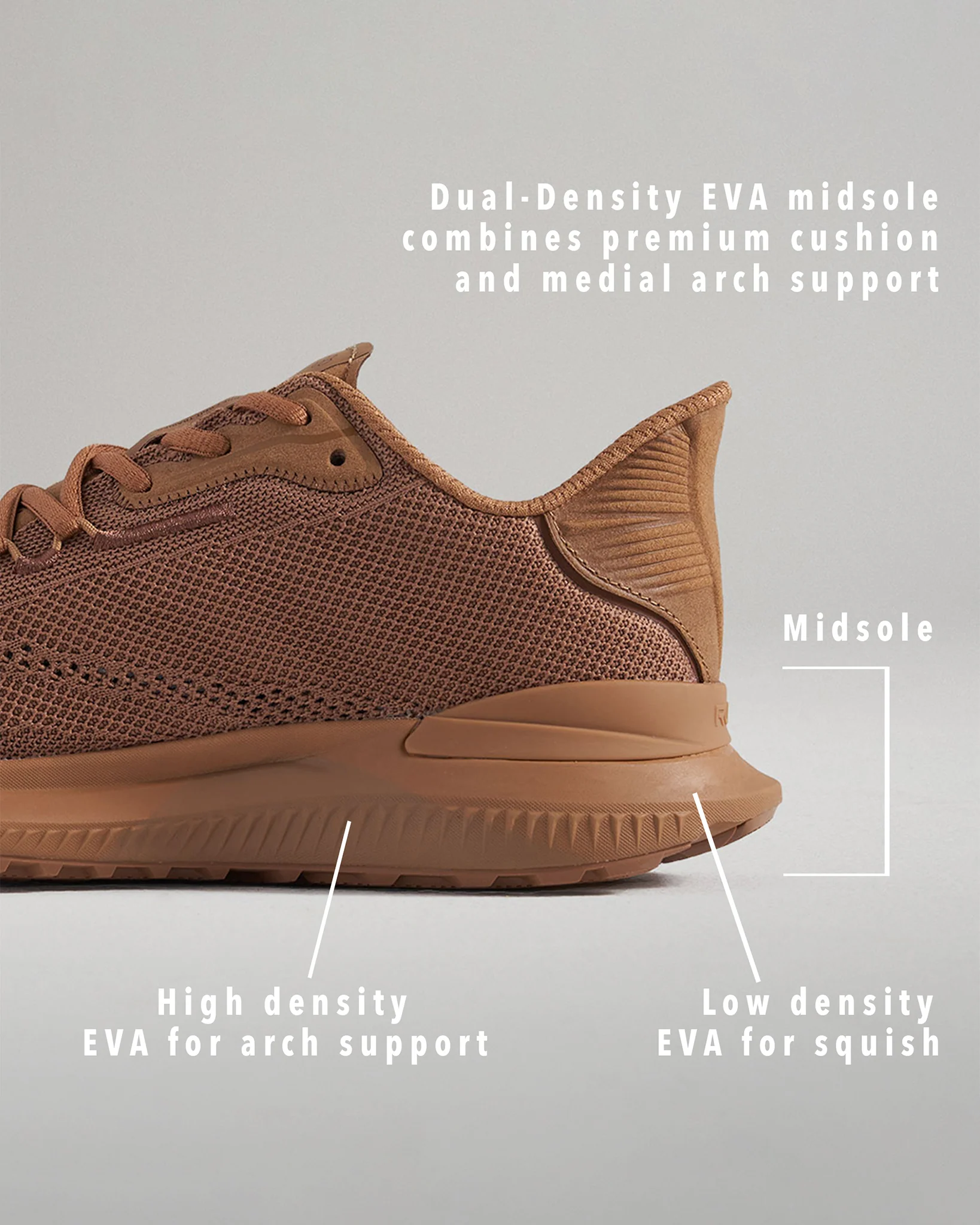 RUDIS Journey Knit Youth Training Shoes - Camel - Image 8