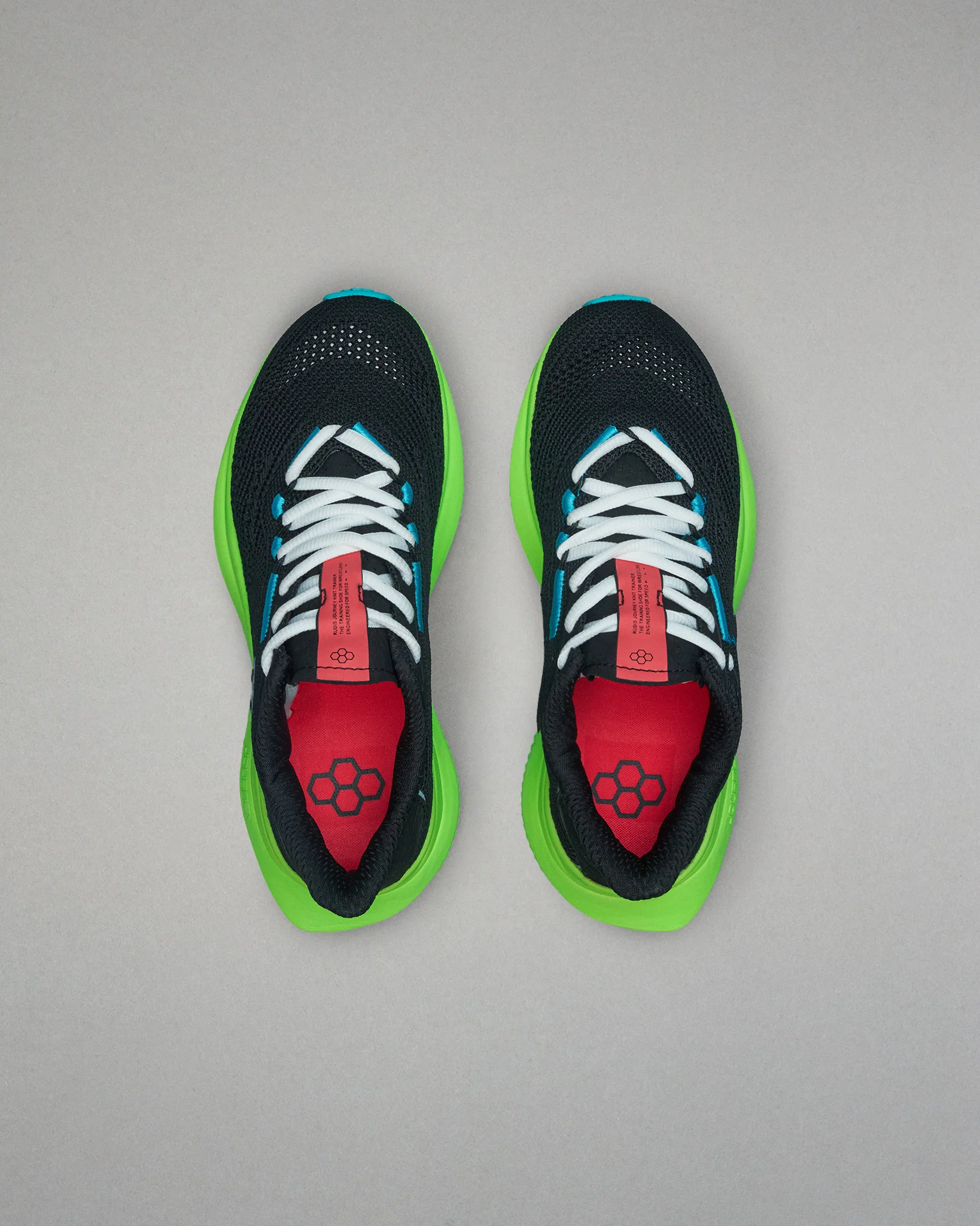 RUDIS Journey Knit Youth Training Shoes - Electric Green - Image 4