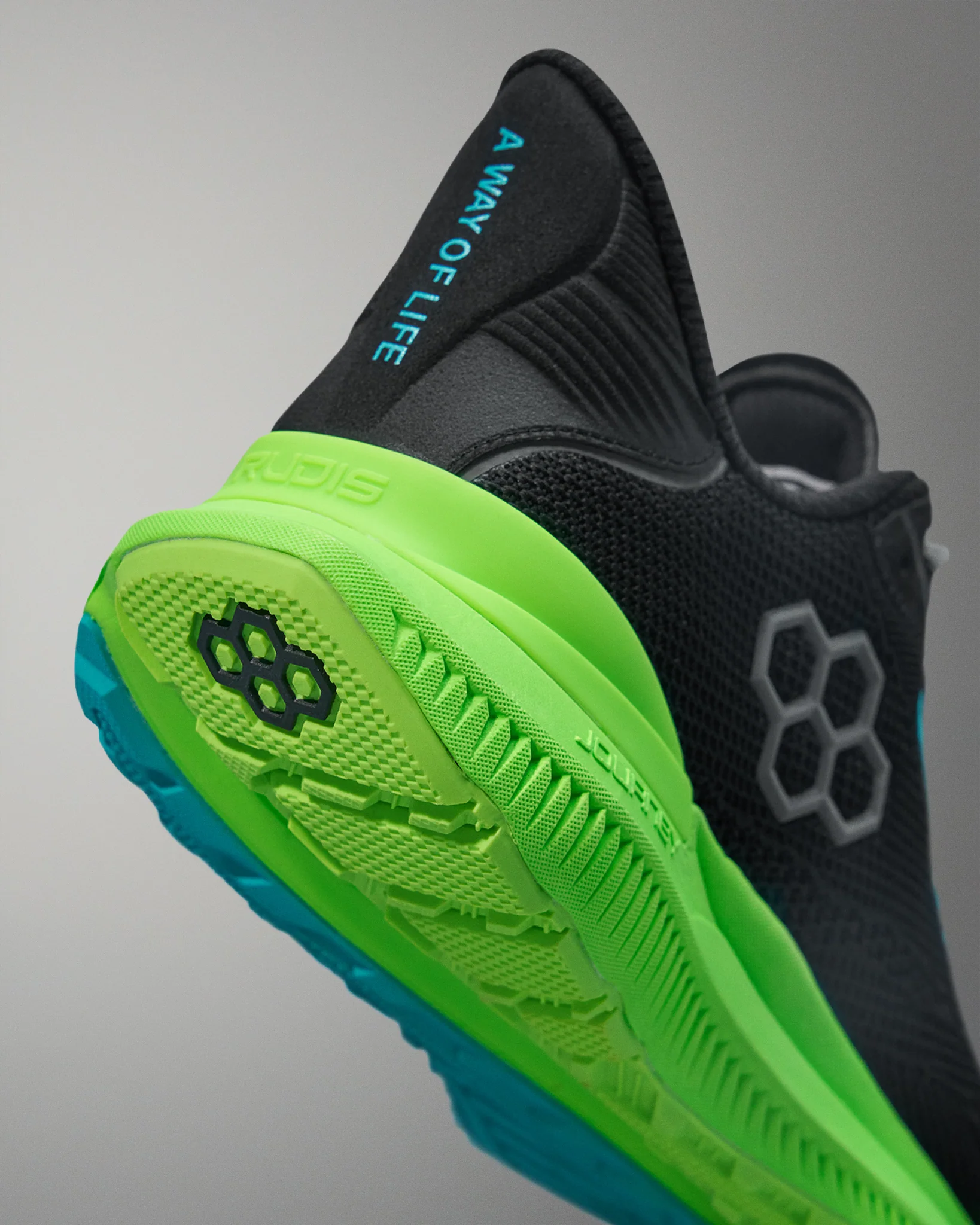 RUDIS Journey Knit Youth Training Shoes - Electric Green - Image 6