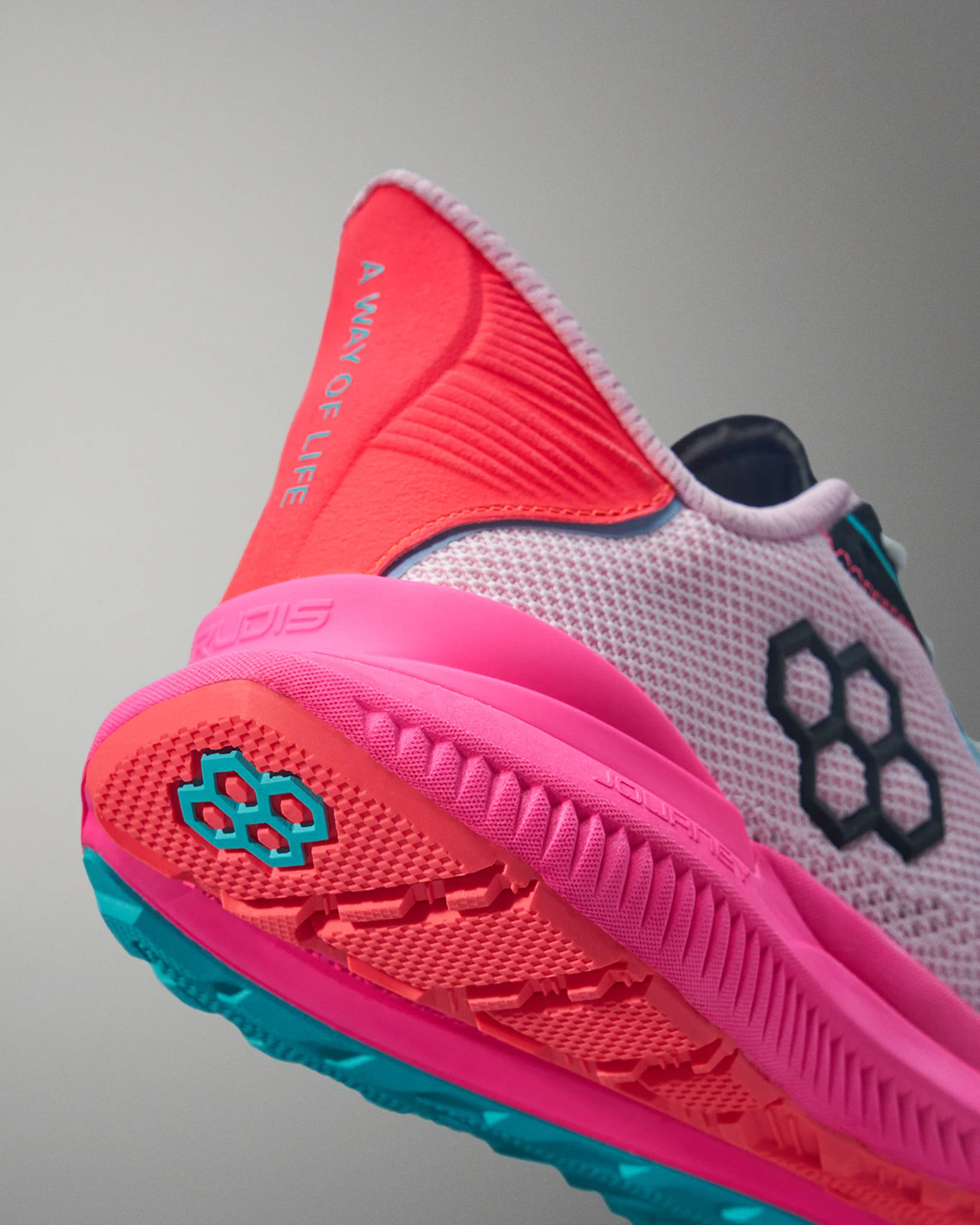 RUDIS Journey Knit Youth Training Shoes - Electric Pink - Image 6