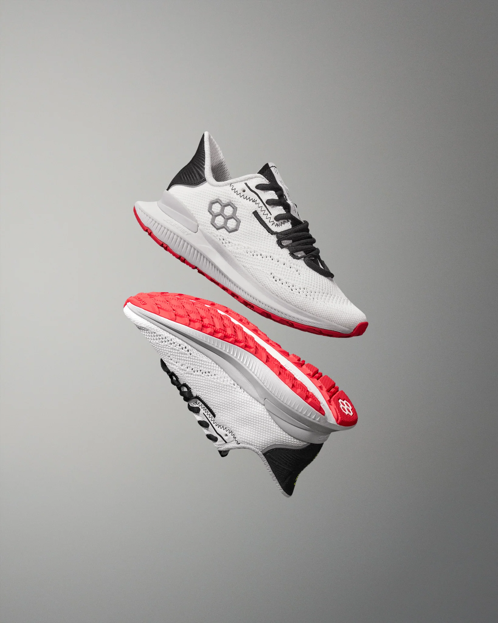 RUDIS Journey Knit Youth Training Shoes - White Hot