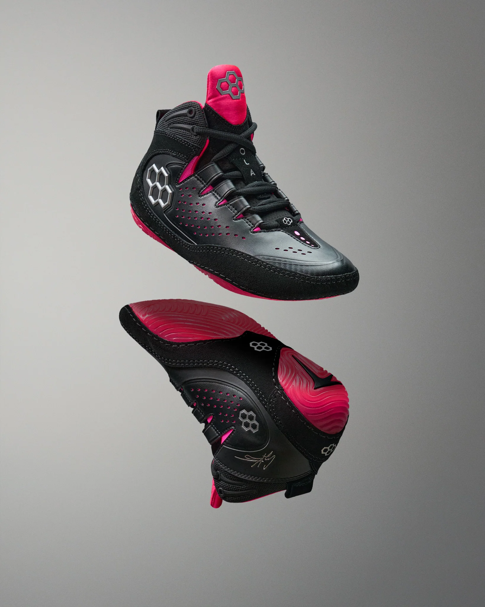 RUDIS Kolat Youth Wrestling Shoes - Volt Pink