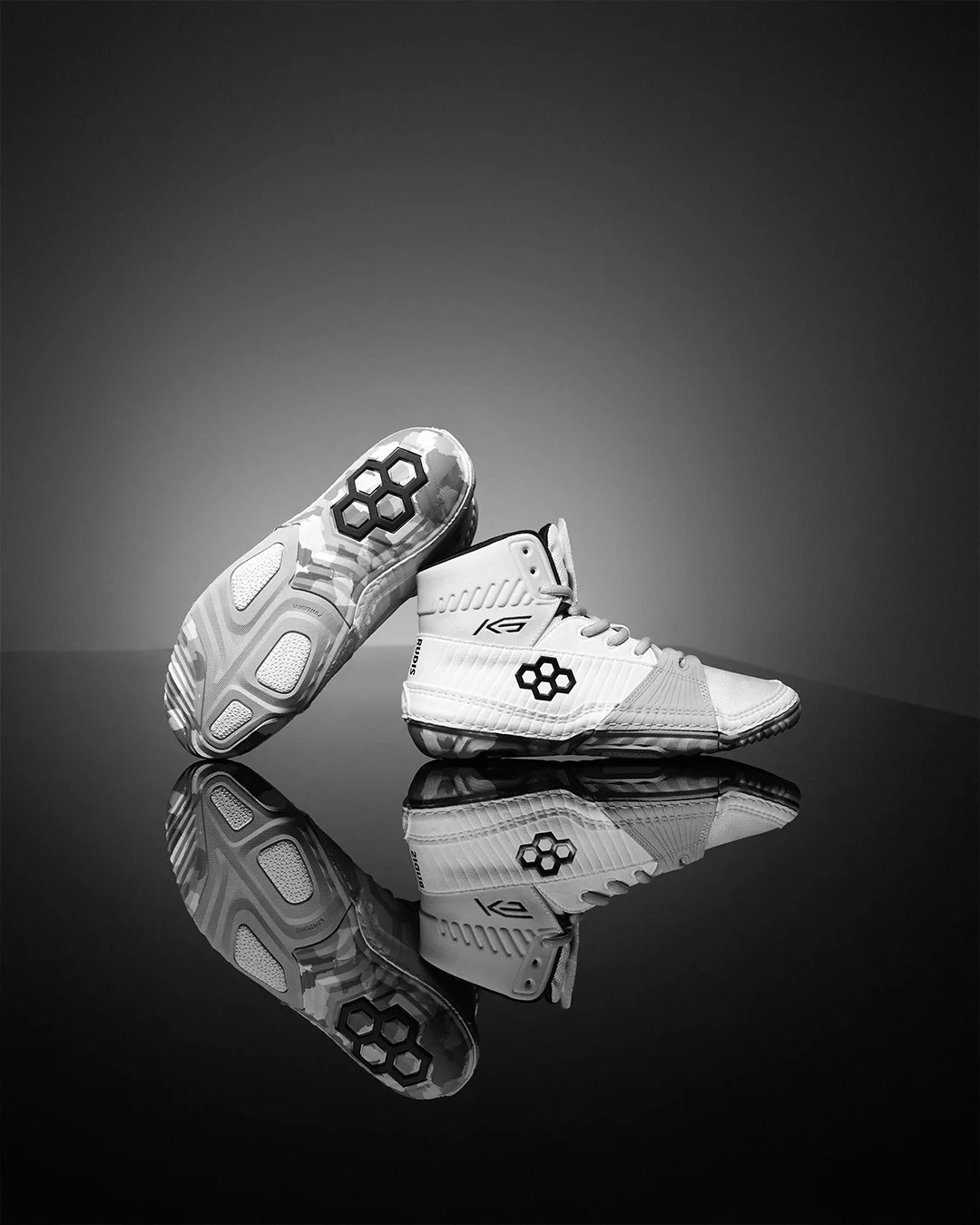 RUDIS KS Power Adult Wrestling Shoes - White/Camo