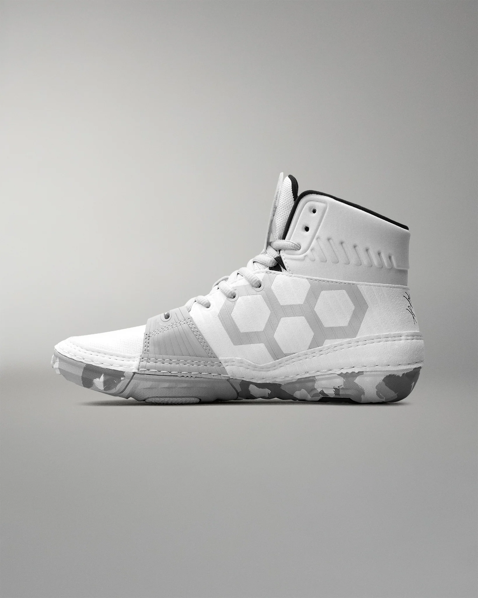 RUDIS KS Power Adult Wrestling Shoes - White/Camo - Image 4