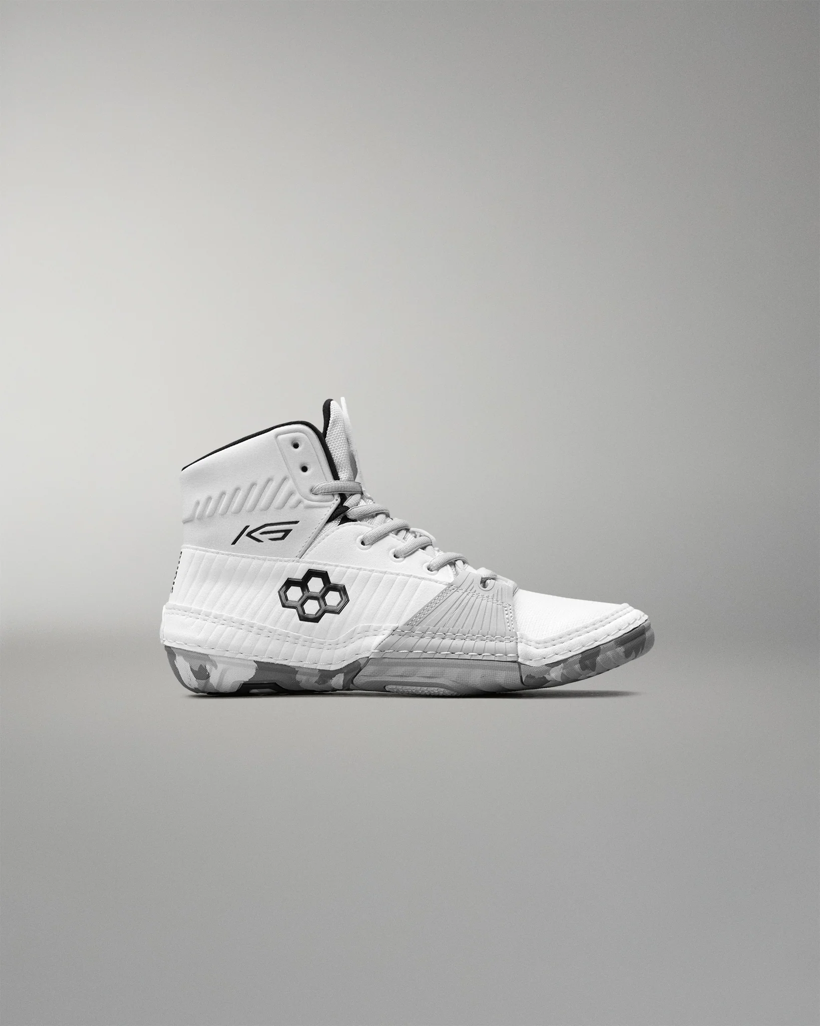 RUDIS KS Power Youth Wrestling Shoes - White/Camo - Image 2
