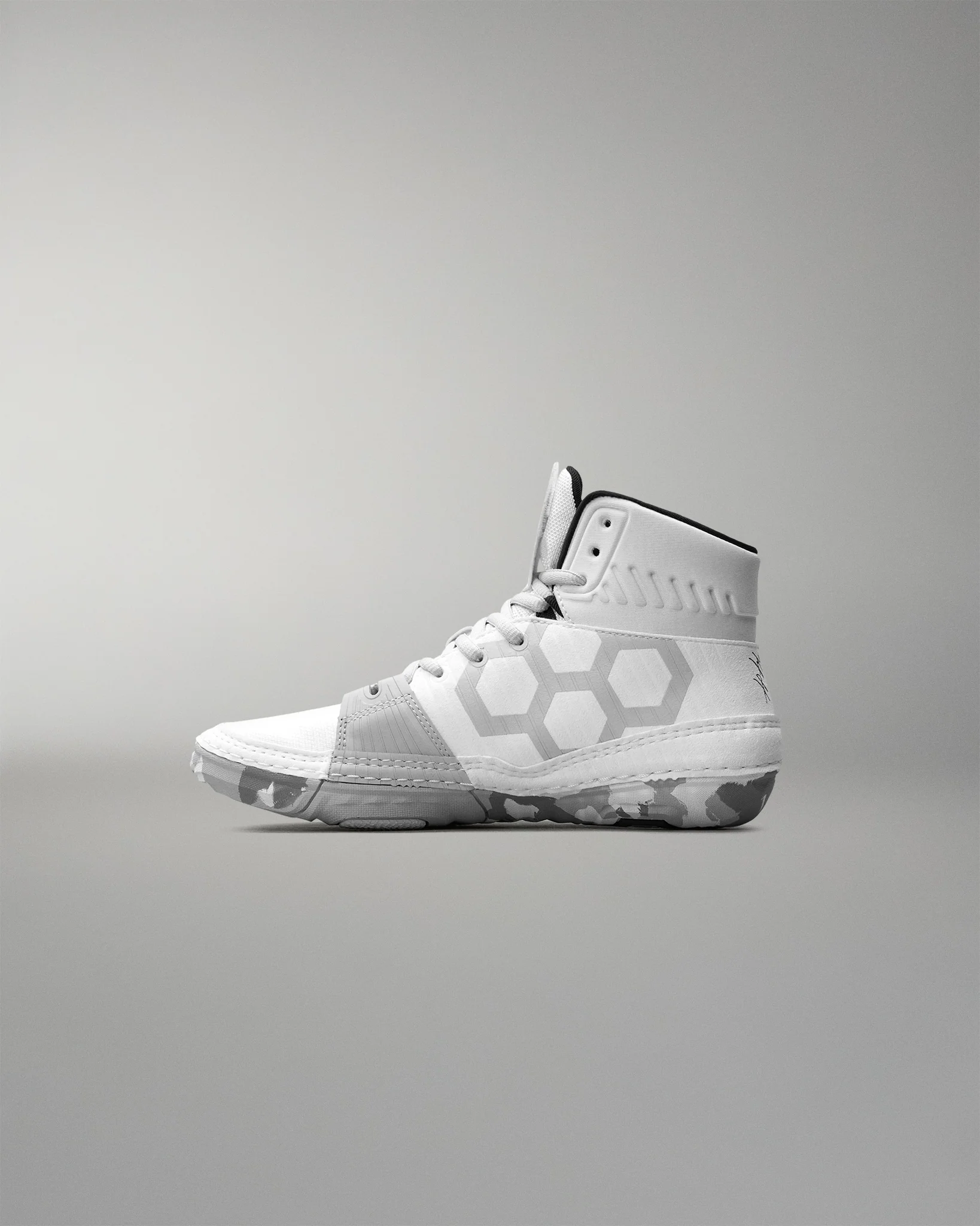 RUDIS KS Power Youth Wrestling Shoes - White/Camo - Image 3