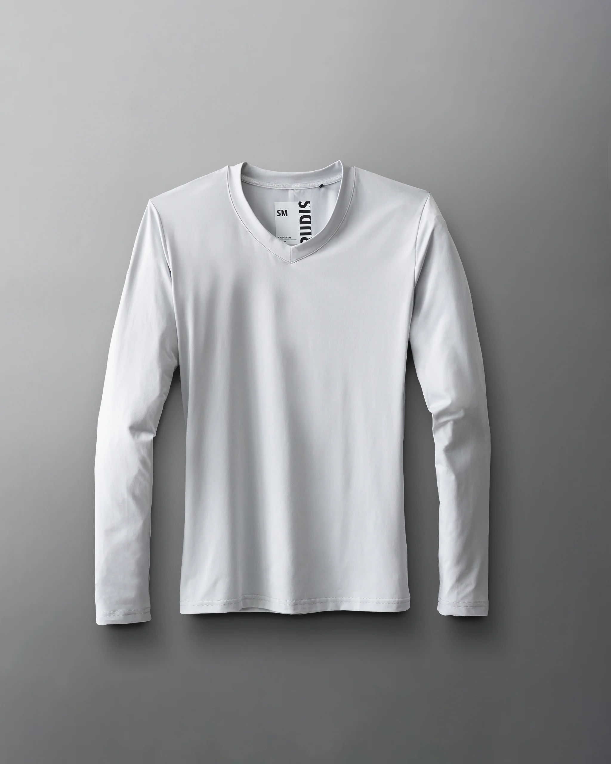 RUDIS Performance Women's V-Neck Long Sleeve - Lunar Gray - Image 2