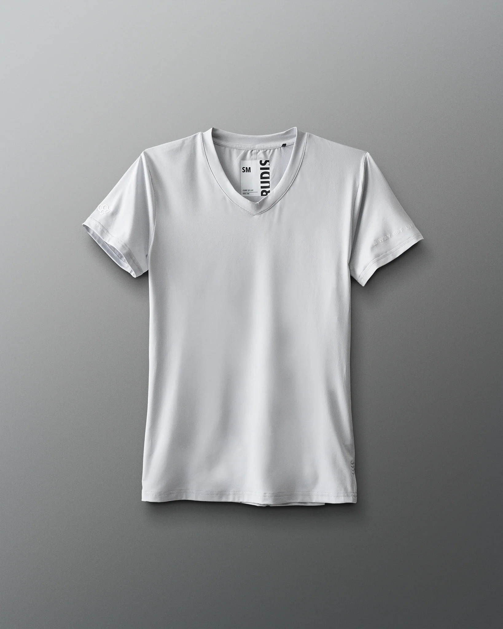 RUDIS Performance Women's V-Neck T-Shirt - Lunar Gray - Image 4
