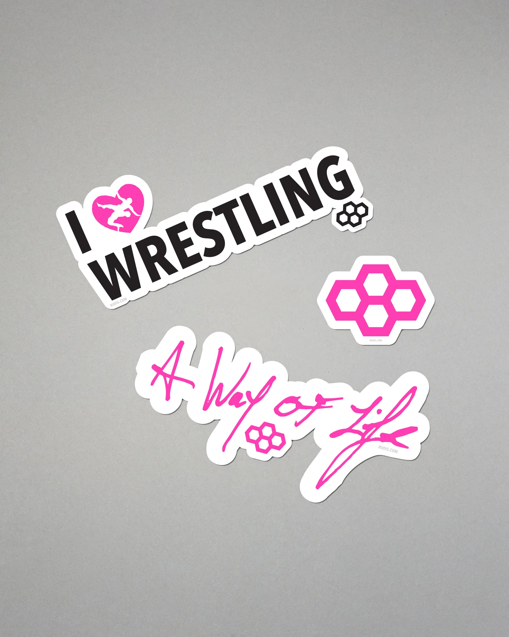 RUDIS Pink Core Sticker Pack