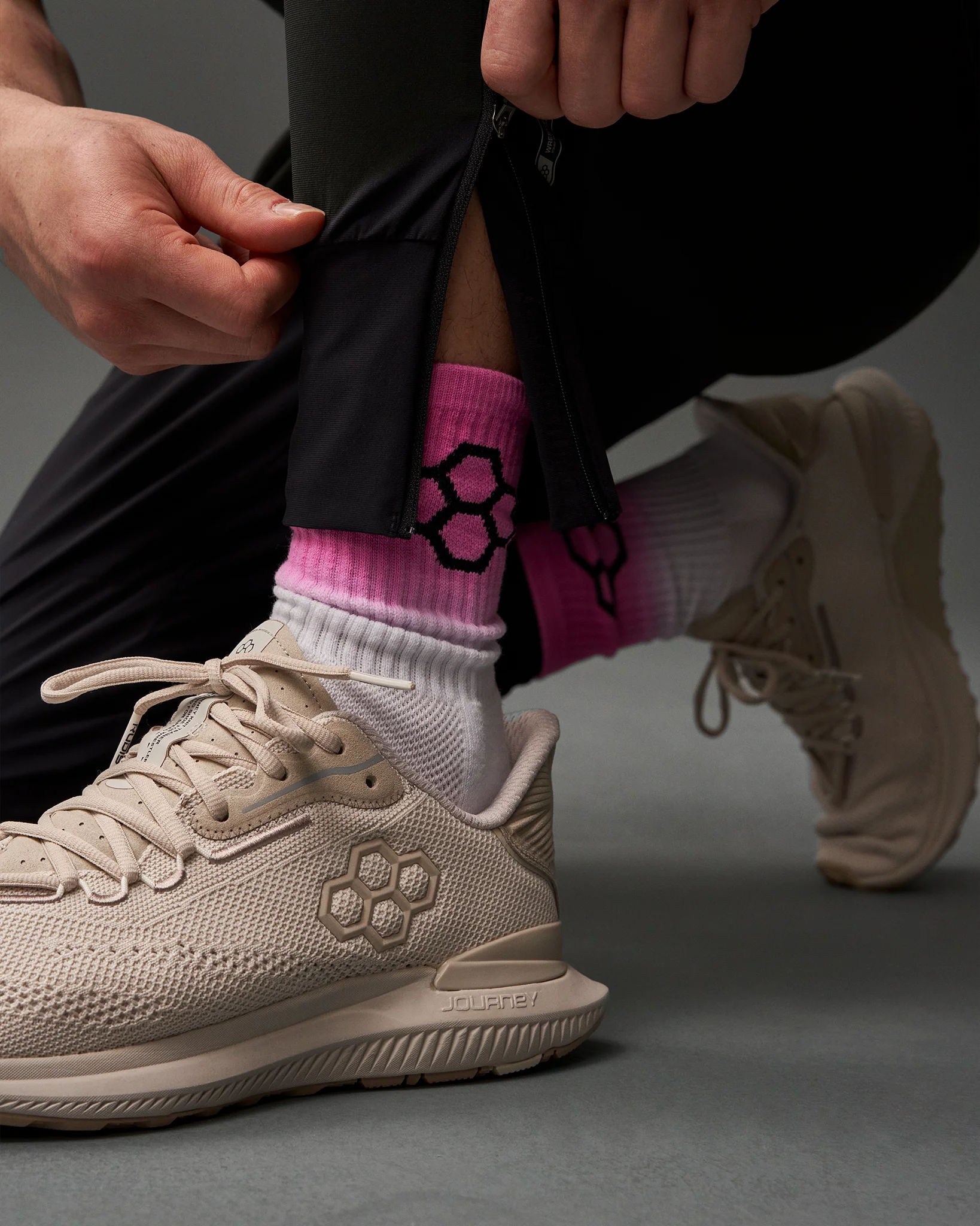 RUDIS Pink Tie Dye Essential Socks (2 Pair) - Image 2