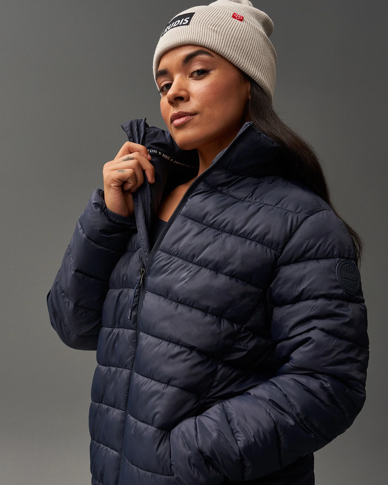 RUDIS Puffer Jacket - Navy - Image 2