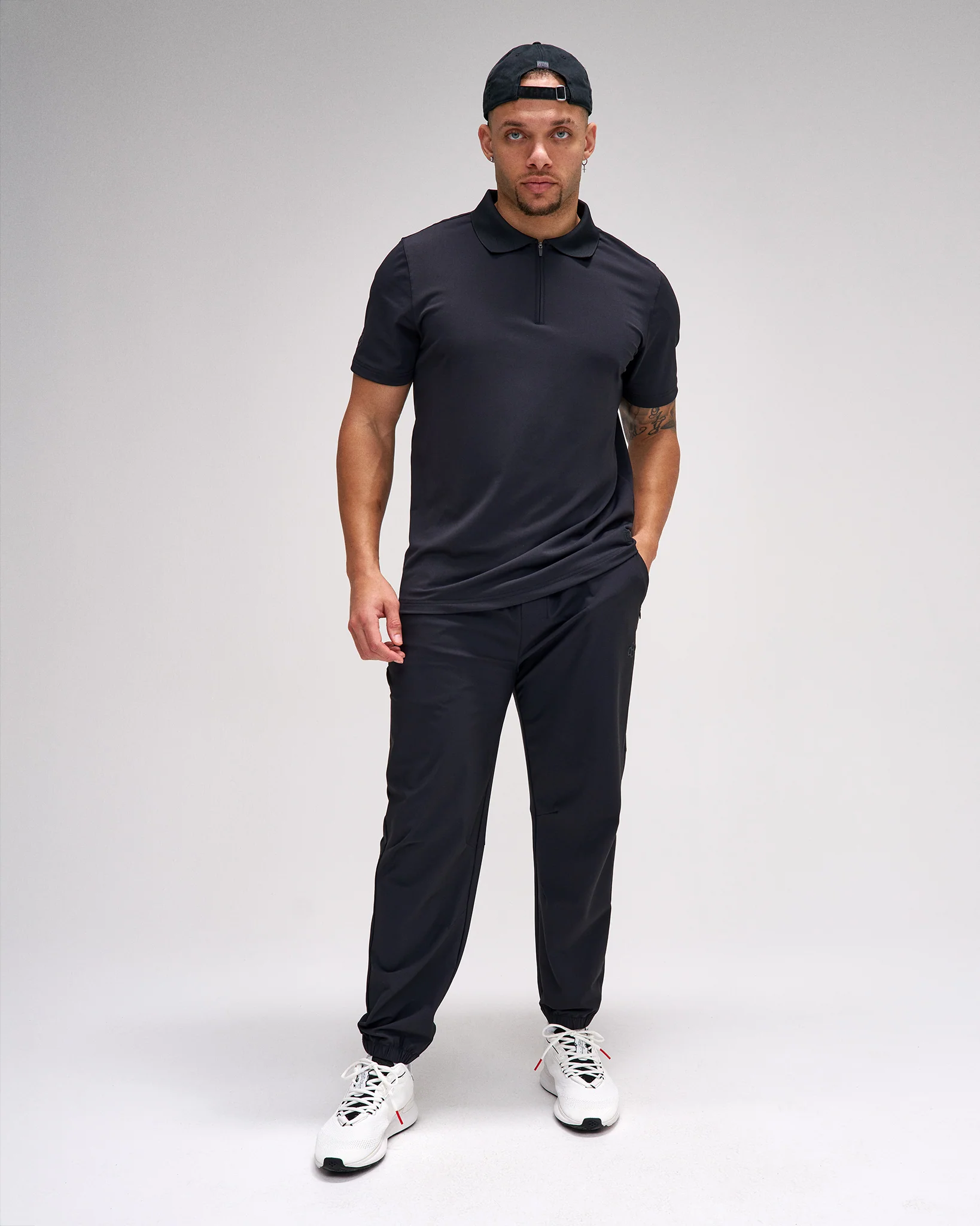 RUDIS Stretch Pique Zip Polo - Image 2